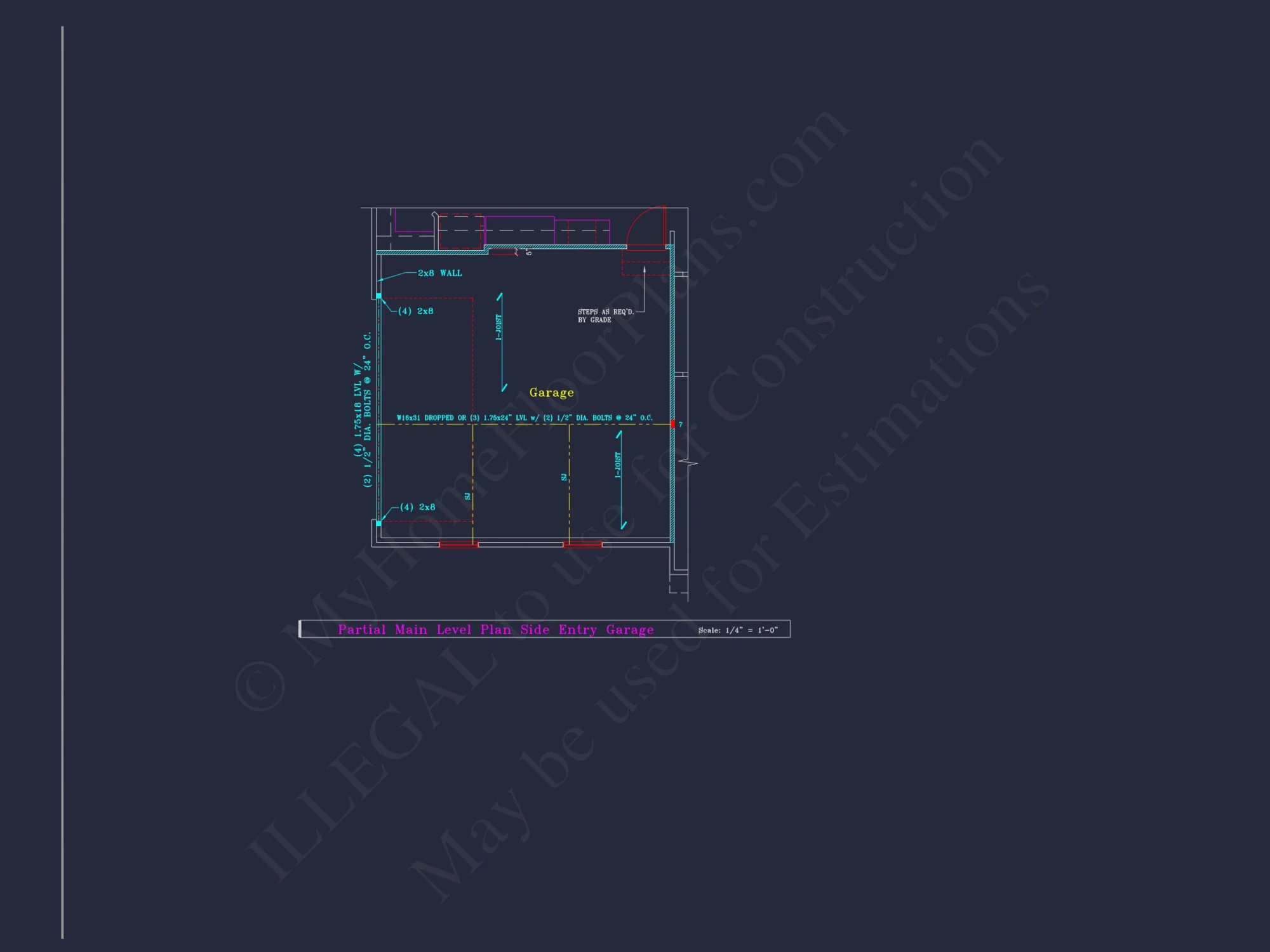 Colonial Revival house Plan - 4 Bed, 4 Bath, with CAD Designs