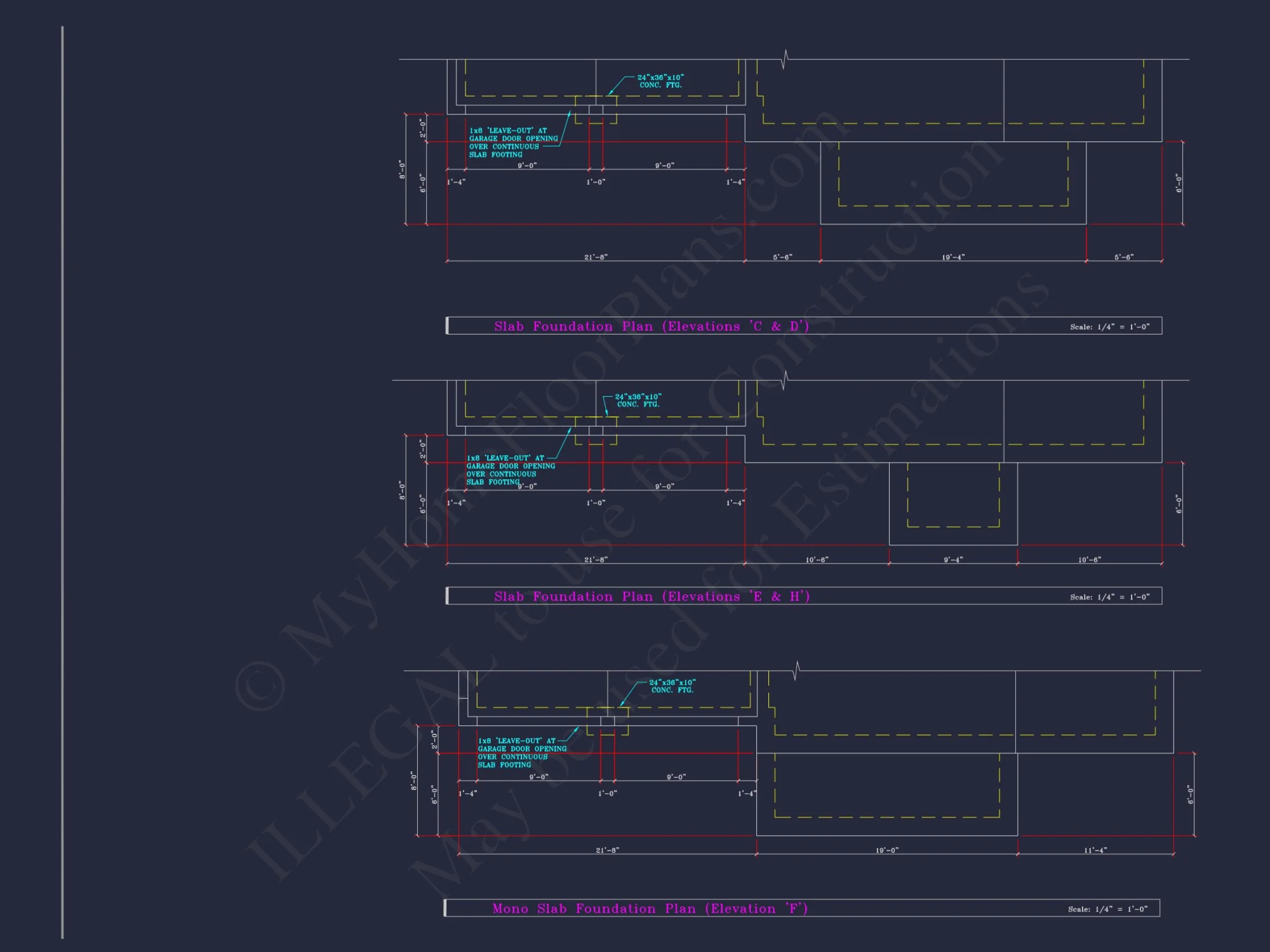 Colonial Revival house Plan - 4 Bed, 4 Bath, with CAD Designs
