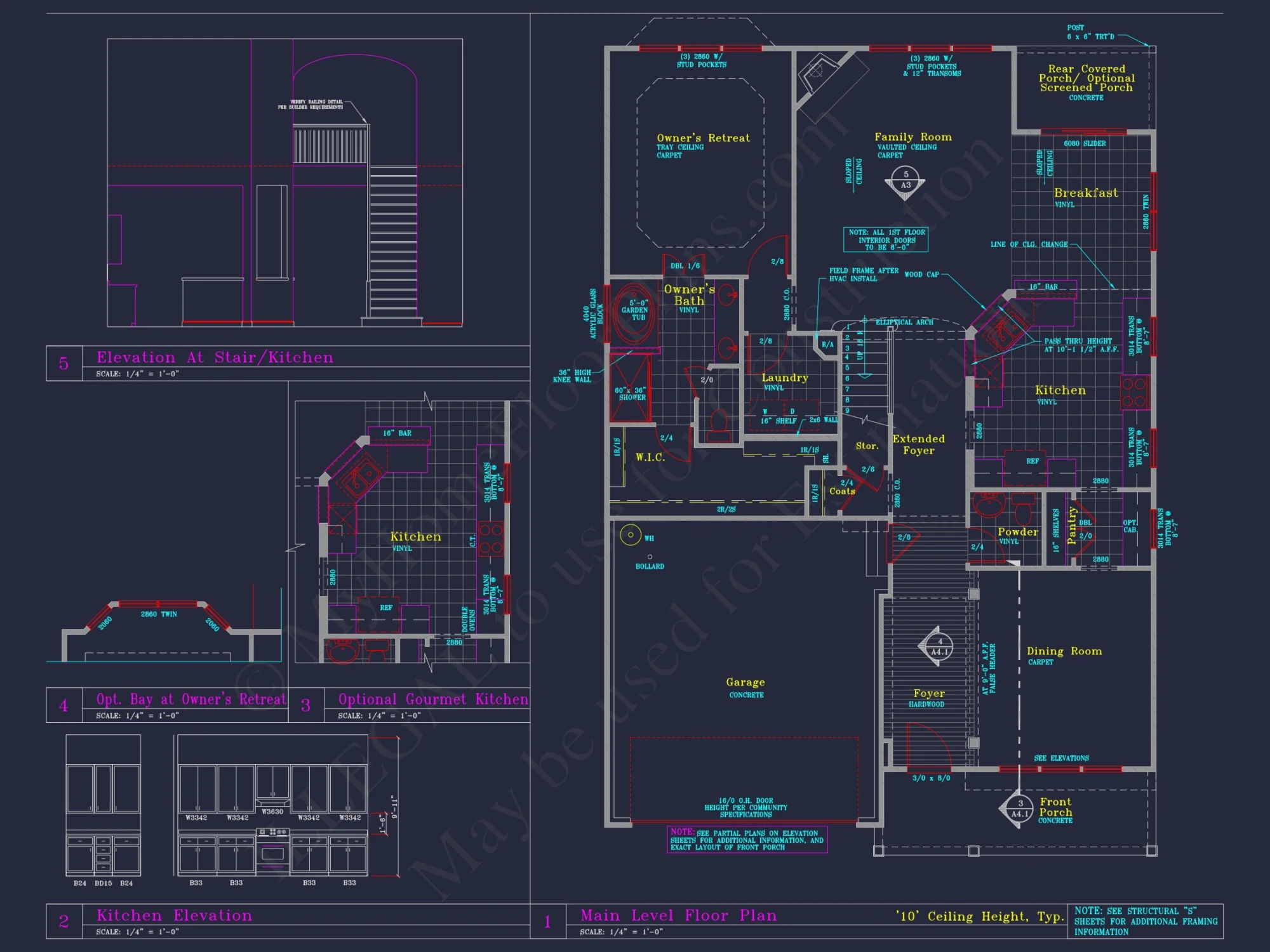 Spacious 3-Story house Plan with CAD Blueprints and Designs