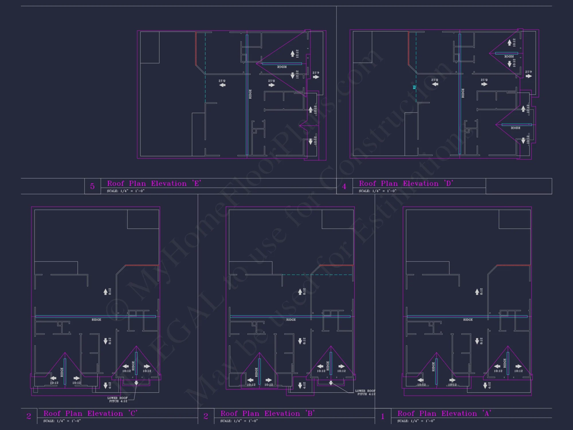 Spacious 3-Story house Plan with CAD Blueprints and Designs