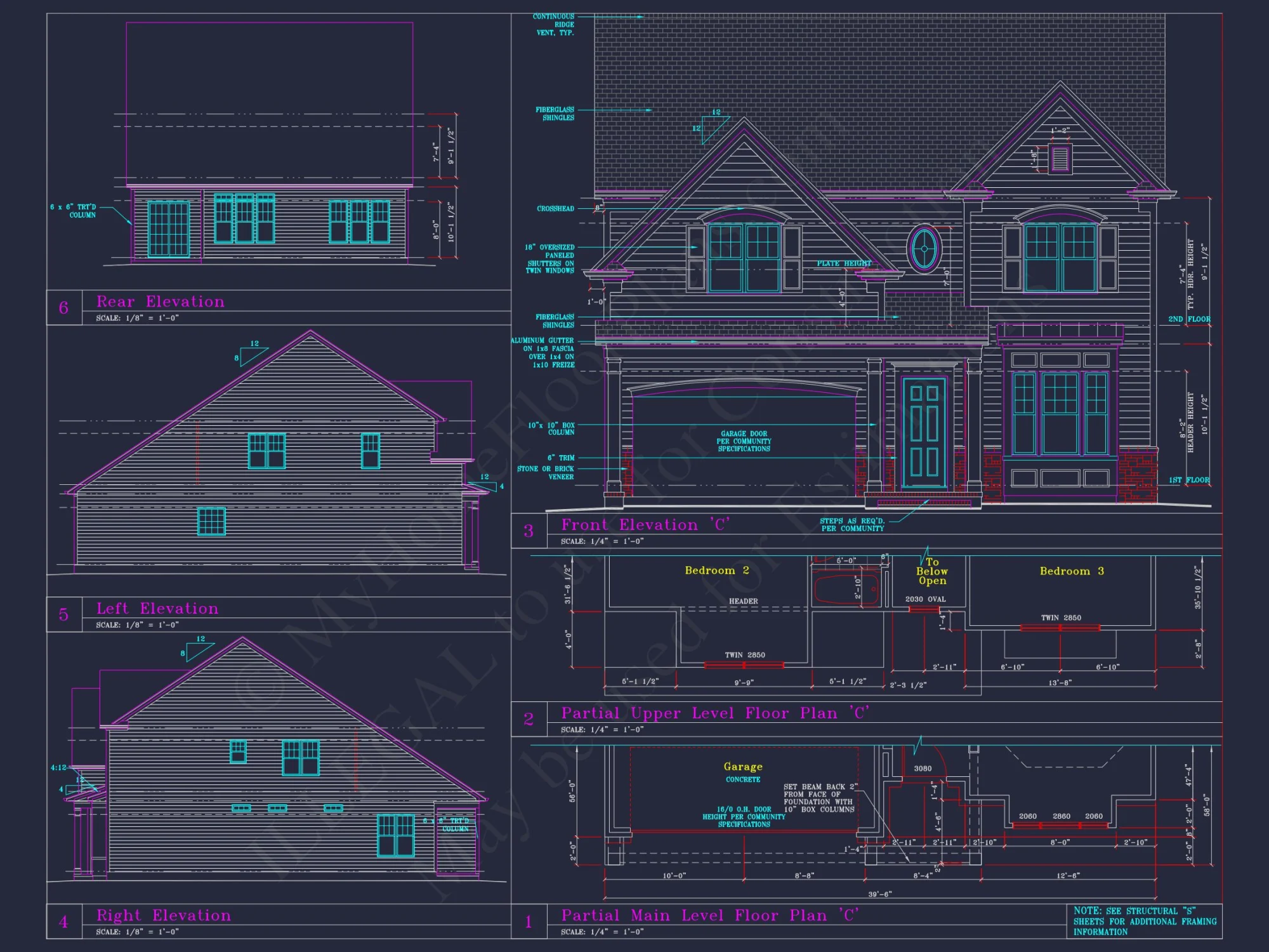 Spacious 3-Story house Plan with CAD Blueprints and Designs