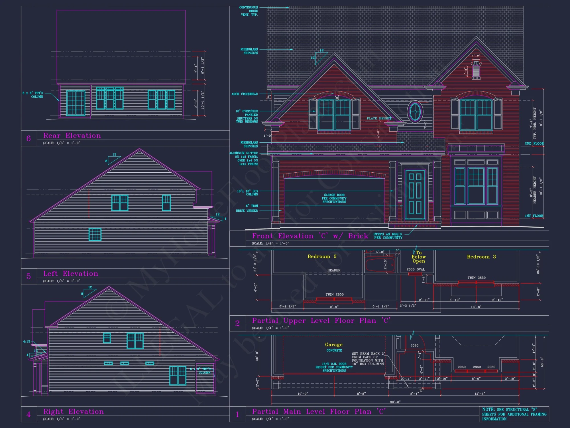 Spacious 3-Story house Plan with CAD Blueprints and Designs