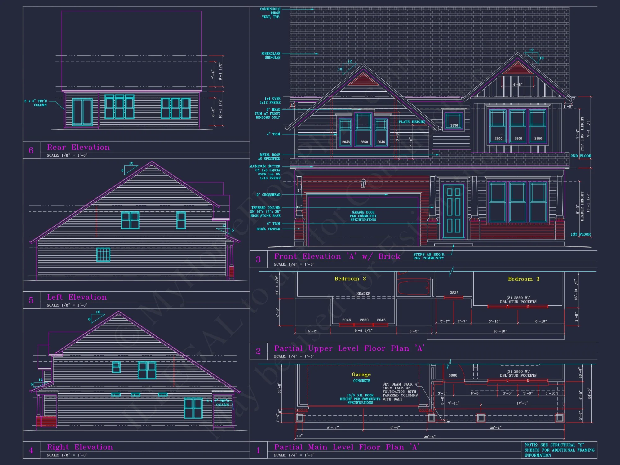 Spacious 3-Story house Plan with CAD Blueprints and Designs