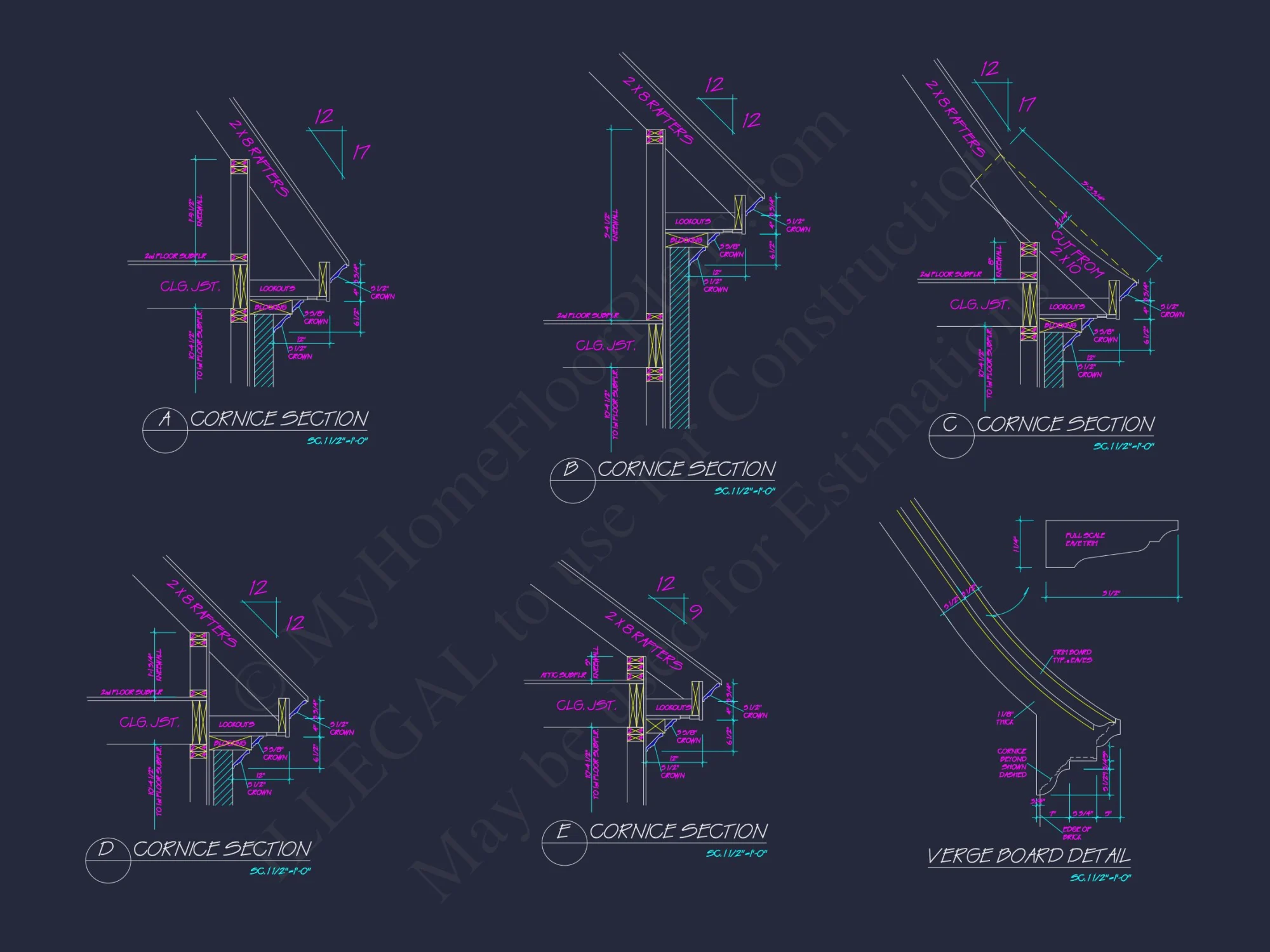 Spacious 2-Story house Floor Plan with French Country Design