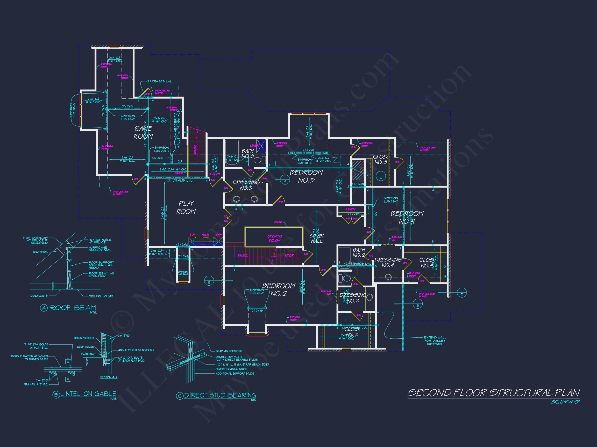 8-1340 HOUSE PLAN - Spacious 2-Story House Floor Plan with French Country Design 13 Spacious 2-Story house Floor Plan with French Country Design