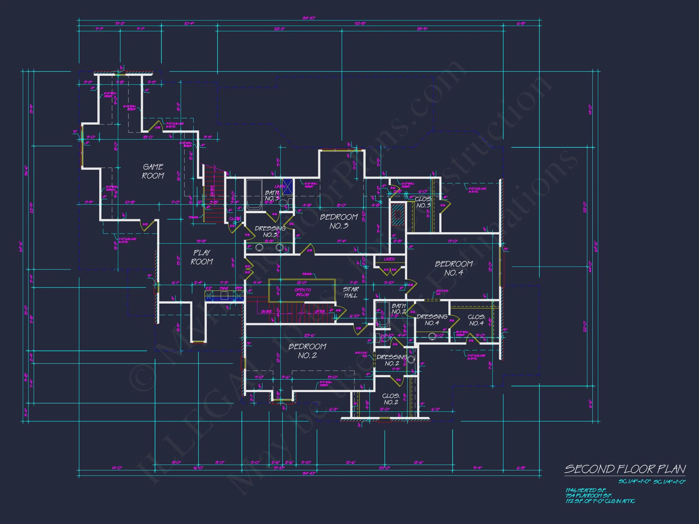 8-1340 HOUSE PLAN - Spacious 2-Story House Floor Plan with French Country Design 9 Spacious 2-Story house Floor Plan with French Country Design