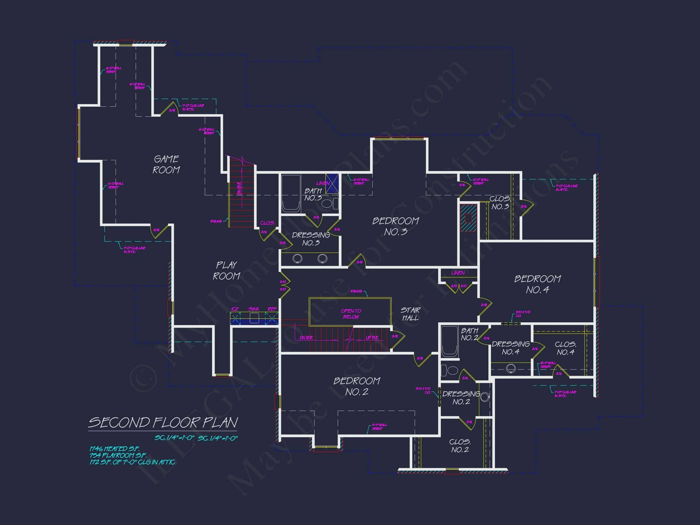 8-1340 HOUSE PLAN - Spacious 2-Story House Floor Plan with French Country Design 7 Spacious 2-Story house Floor Plan with French Country Design