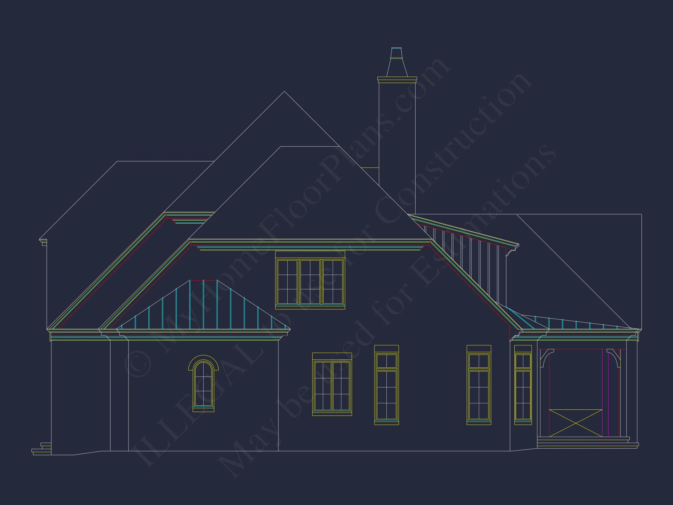 8-1340 HOUSE PLAN - Spacious 2-Story House Floor Plan with French Country Design 5 Spacious 2-Story house Floor Plan with French Country Design