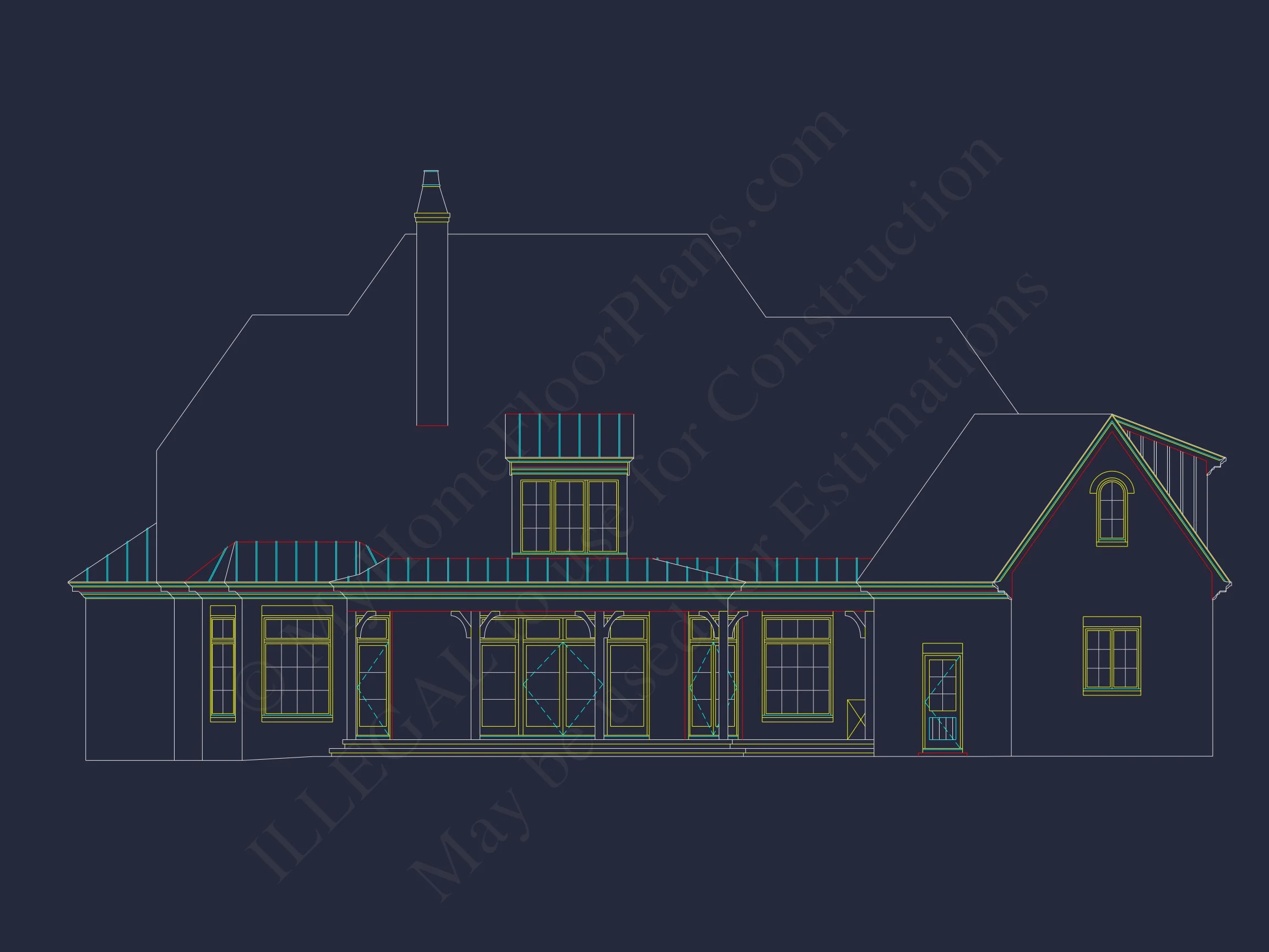 8-1340 HOUSE PLAN - Spacious 2-Story House Floor Plan with French Country Design 4 Spacious 2-Story house Floor Plan with French Country Design