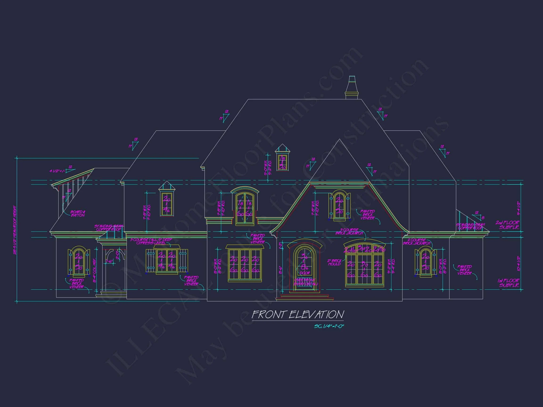 8-1340 HOUSE PLAN - Spacious 2-Story House Floor Plan with French Country Design 3 Spacious 2-Story house Floor Plan with French Country Design