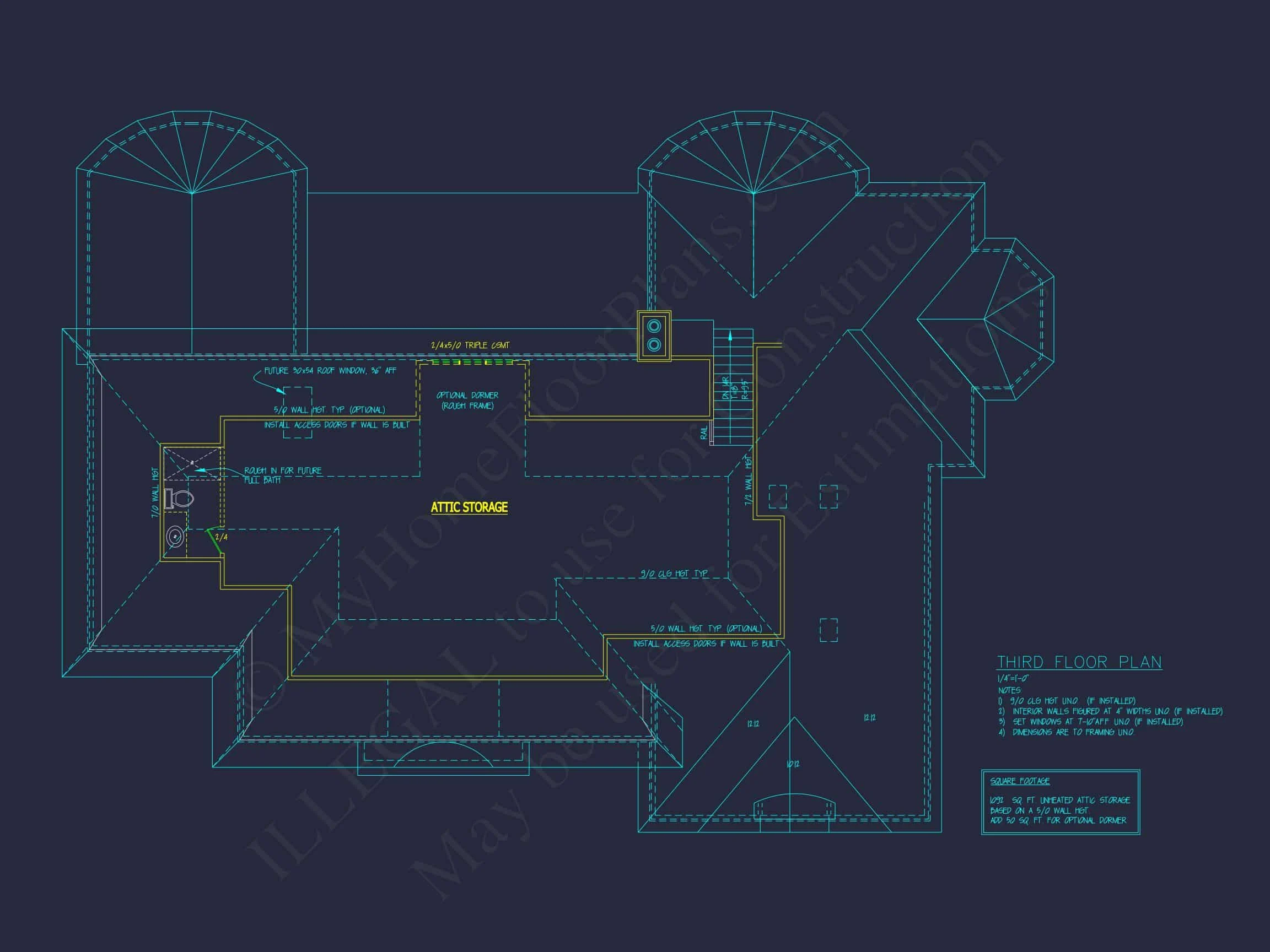 Elegant house Plan with Detailed Floor Plans, CAD Designs & Blueprint