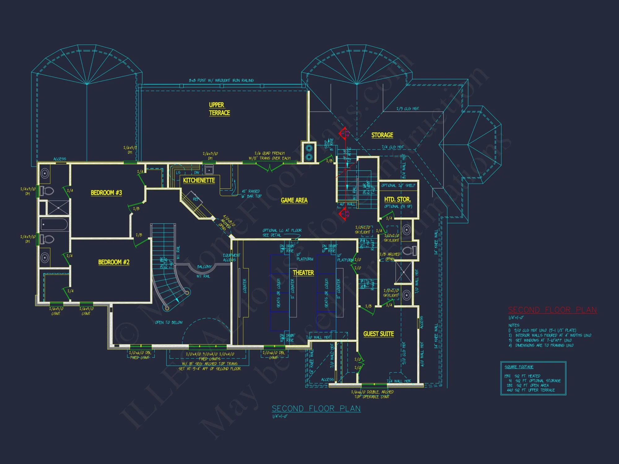 Elegant house Plan with Detailed Floor Plans, CAD Designs & Blueprint