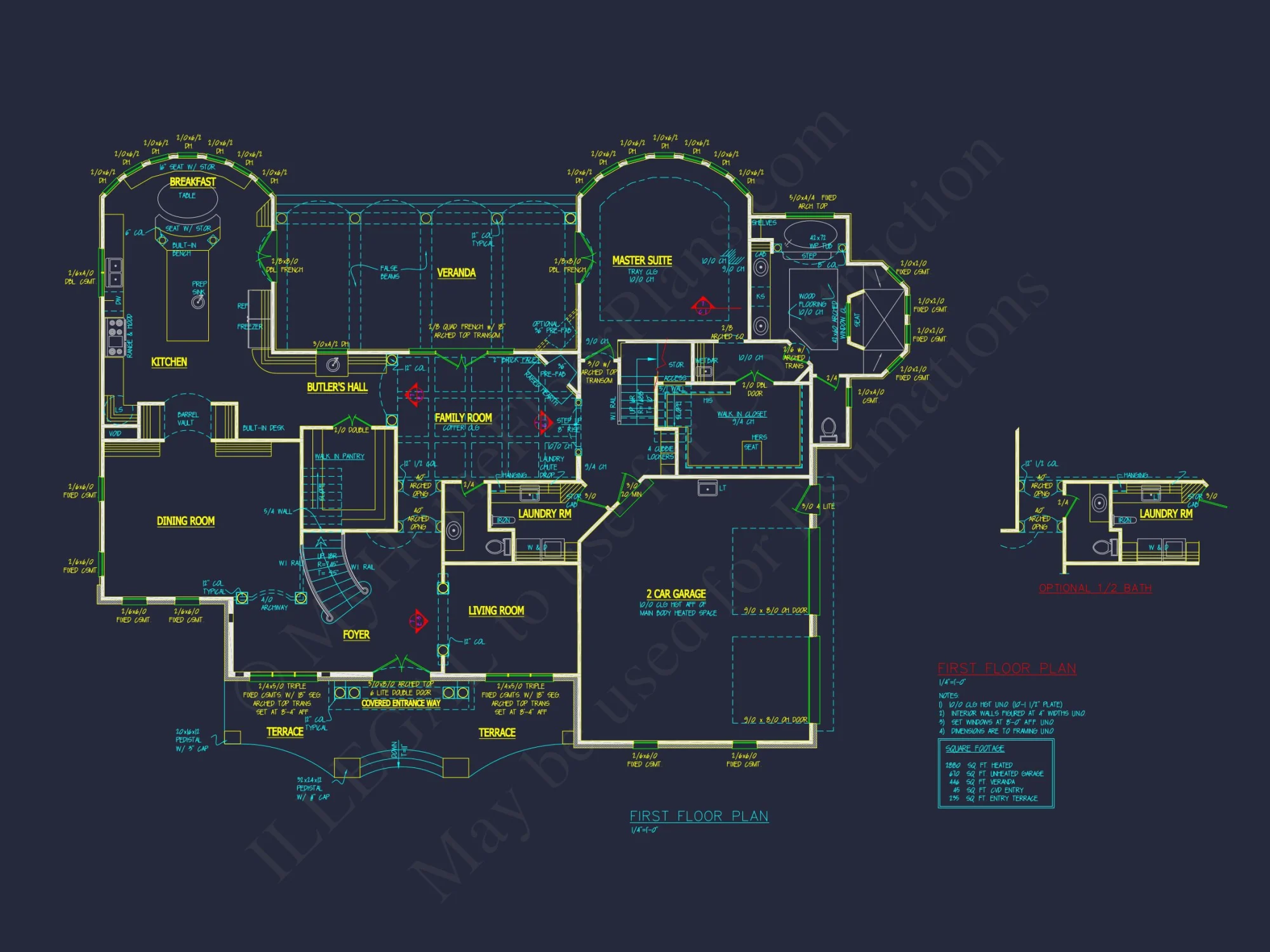 Elegant house Plan with Detailed Floor Plans, CAD Designs & Blueprint