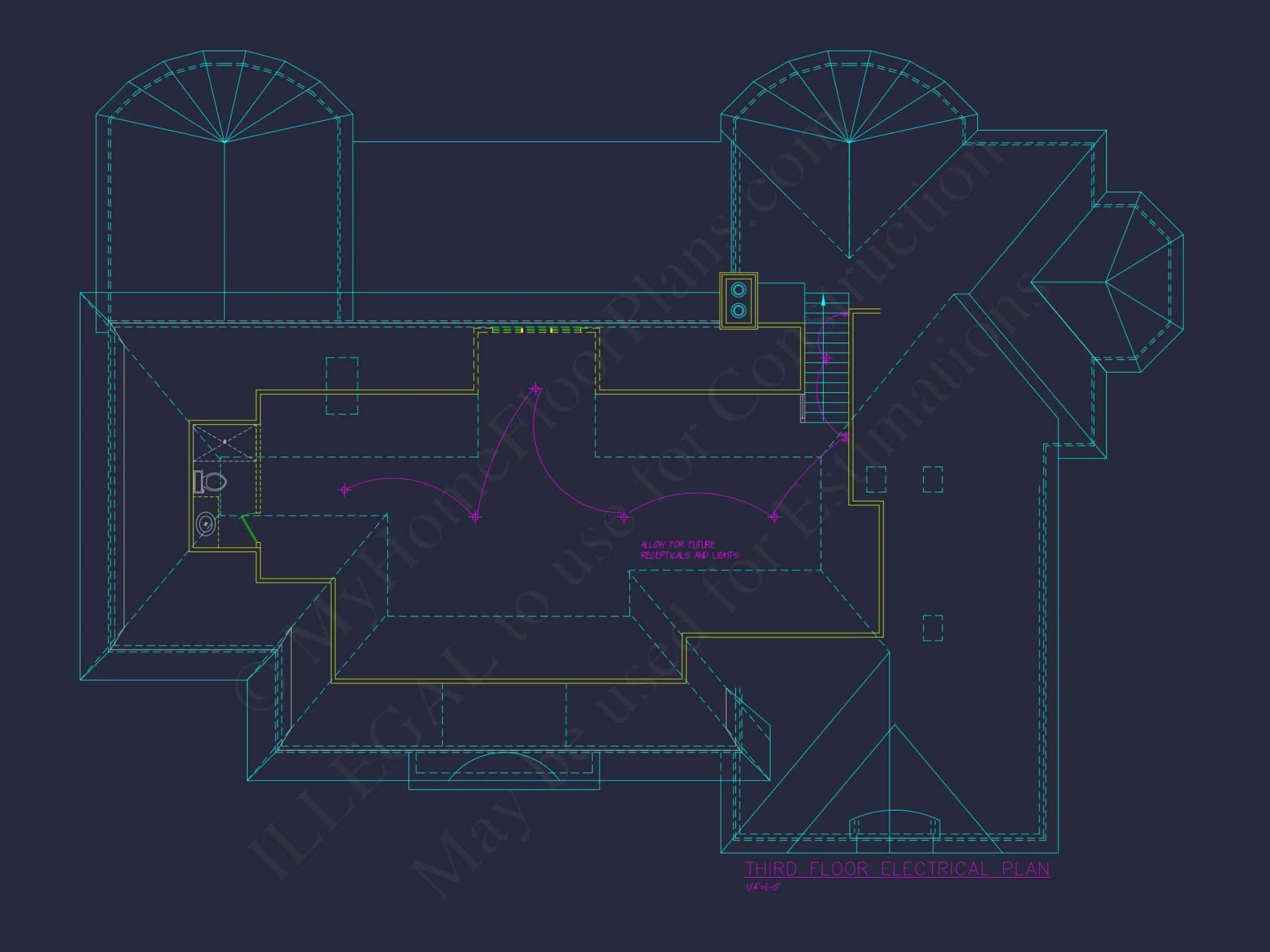 Elegant house Plan with Detailed Floor Plans, CAD Designs & Blueprint