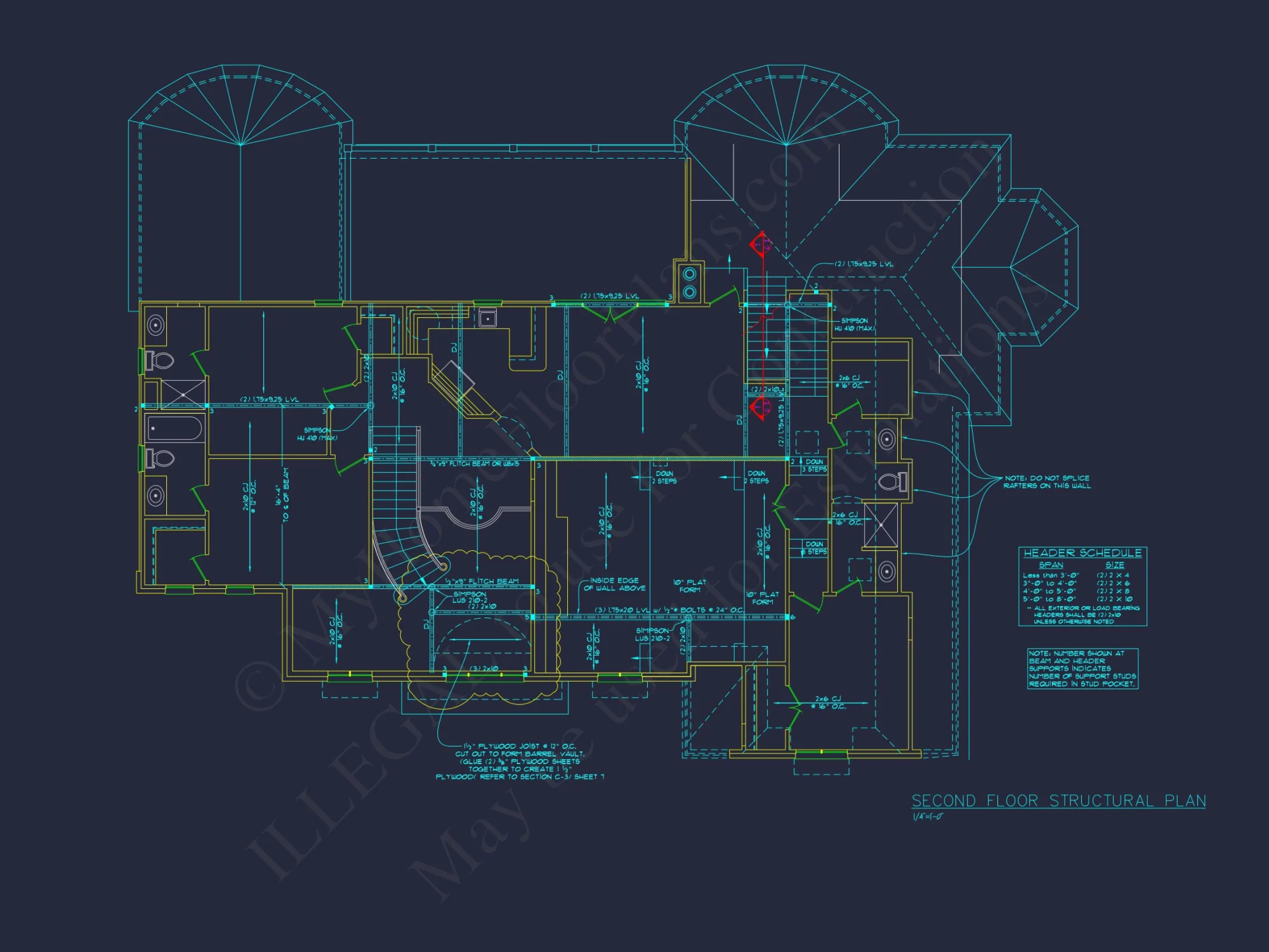 Elegant house Plan with Detailed Floor Plans, CAD Designs & Blueprint
