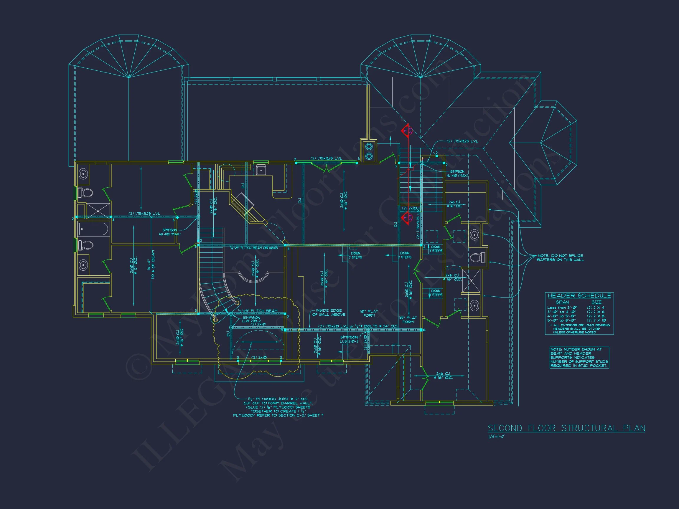 Elegant house Plan with Detailed Floor Plans, CAD Designs & Blueprint