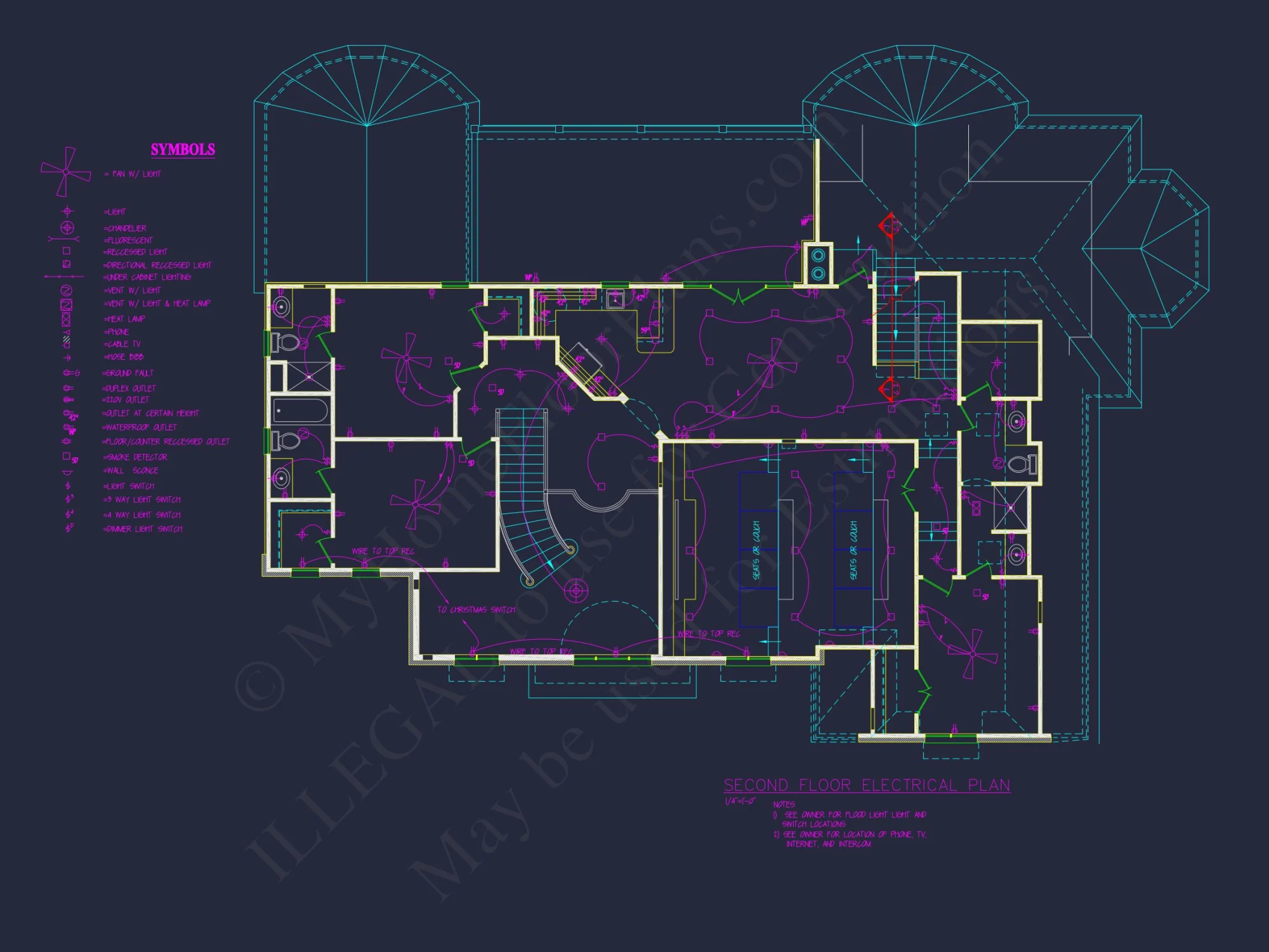 Elegant house Plan with Detailed Floor Plans, CAD Designs & Blueprint