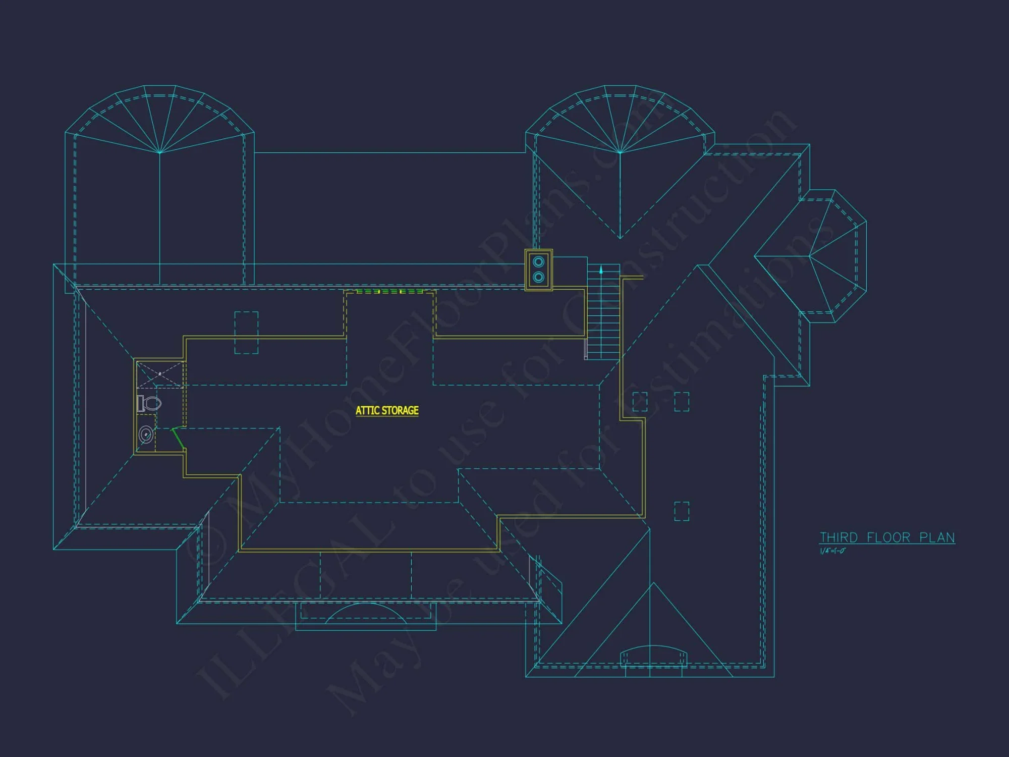 Elegant house Plan with Detailed Floor Plans, CAD Designs & Blueprint