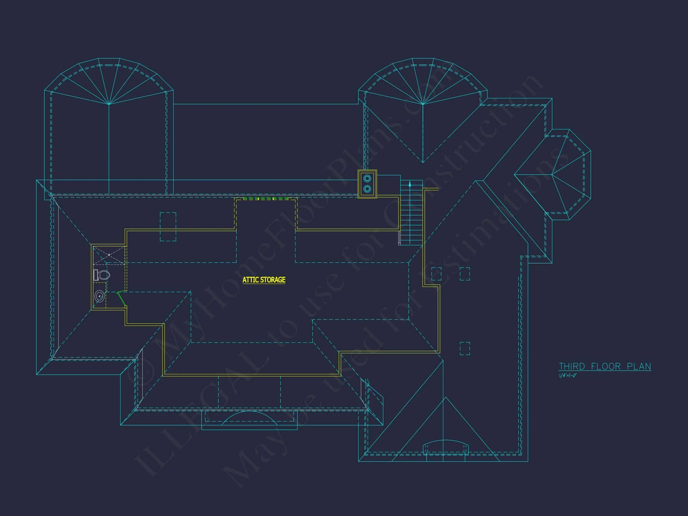 Elegant house Plan with Detailed Floor Plans, CAD Designs & Blueprint