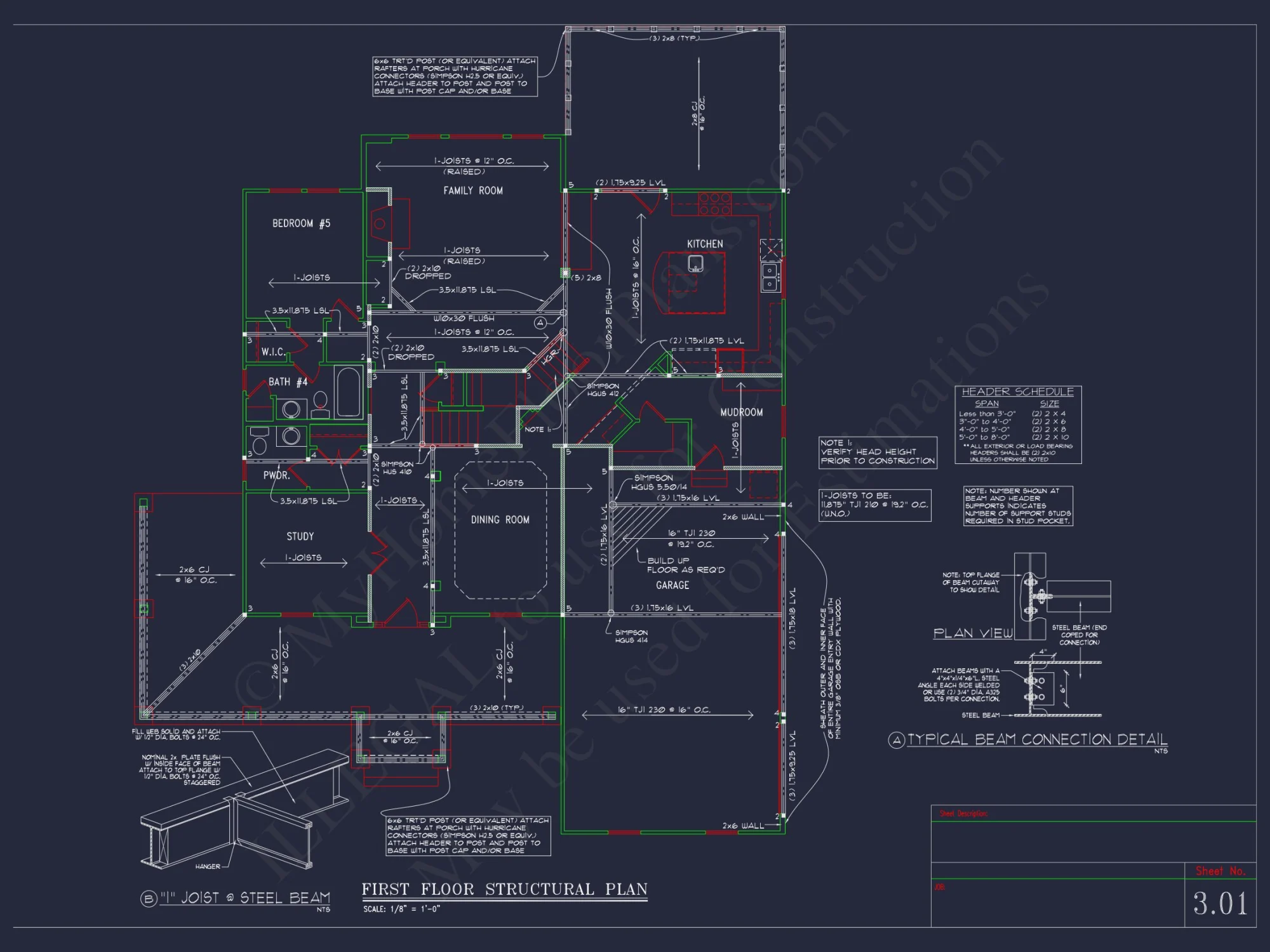 Beautiful 2-Story house Plan with 5 Bedrooms, Bonus Room & 3-Car Garage