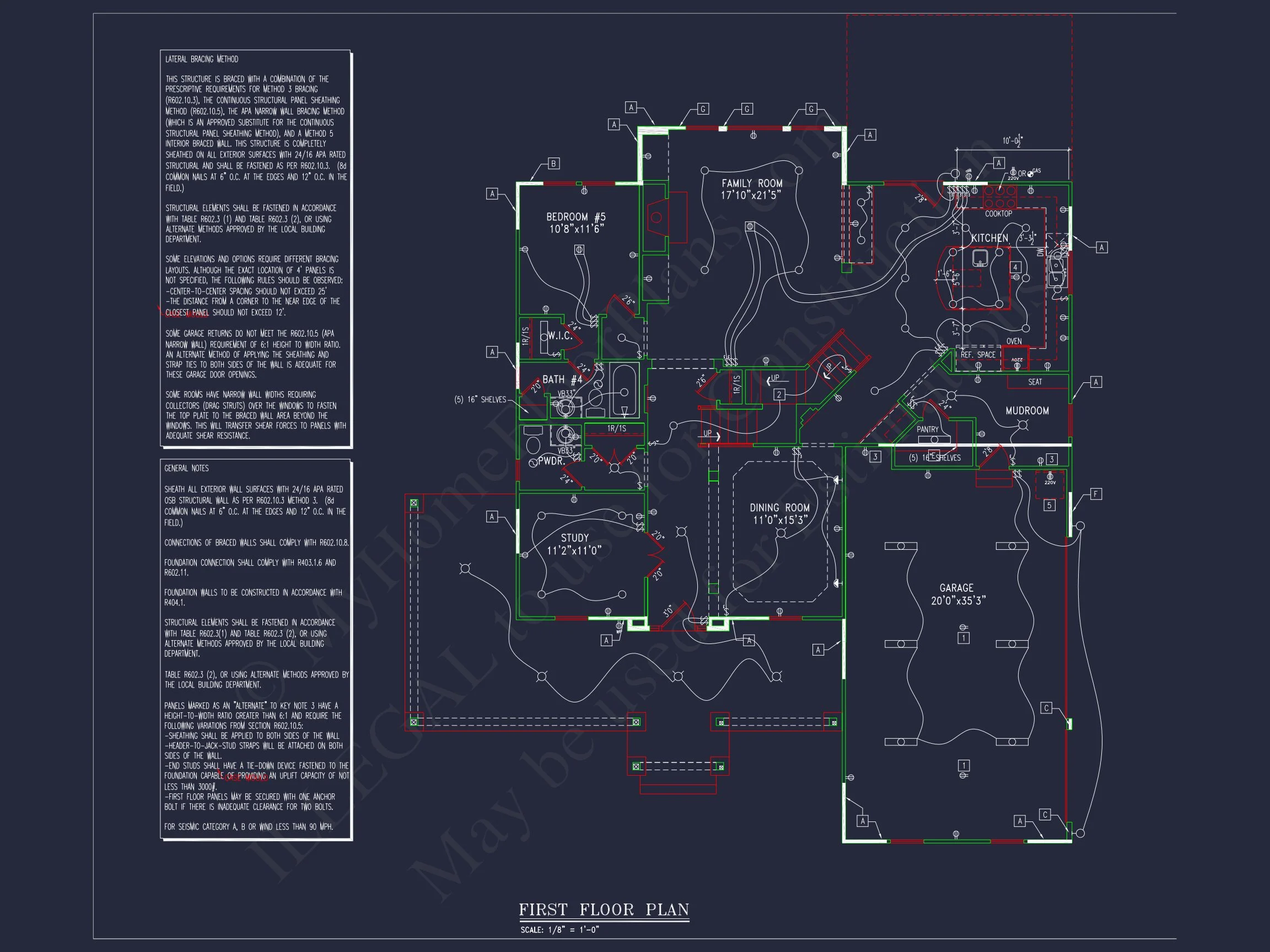 8-1031 HOUSE PLAN - Beautiful 2-Story House Plan with 5 Bedrooms, Bonus Room & 3-Car Garage 15 Beautiful 2-Story house Plan with 5 Bedrooms, Bonus Room & 3-Car Garage