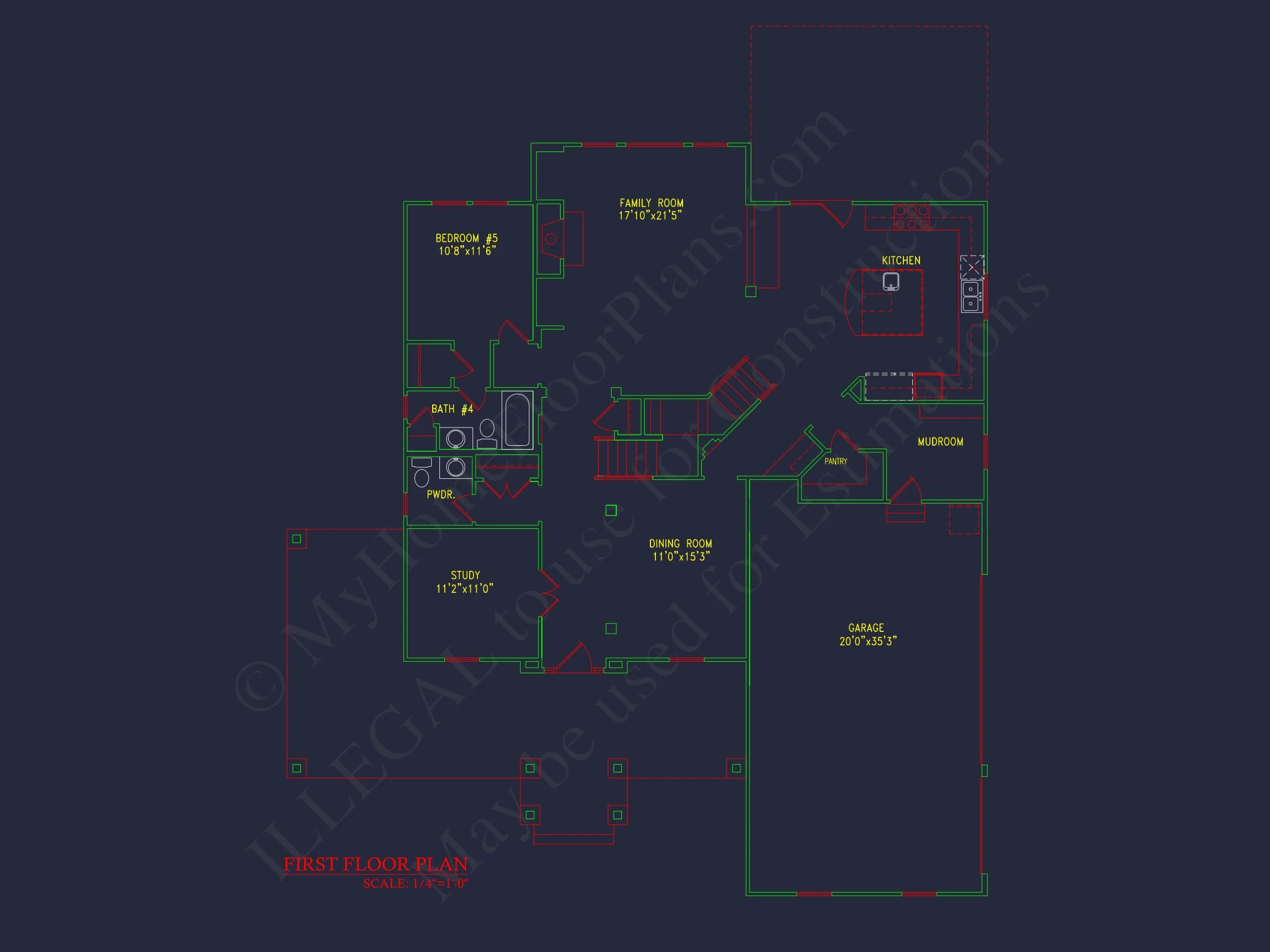 8-1031 HOUSE PLAN - Beautiful 2-Story House Plan with 5 Bedrooms, Bonus Room & 3-Car Garage 12 Beautiful 2-Story house Plan with 5 Bedrooms, Bonus Room & 3-Car Garage