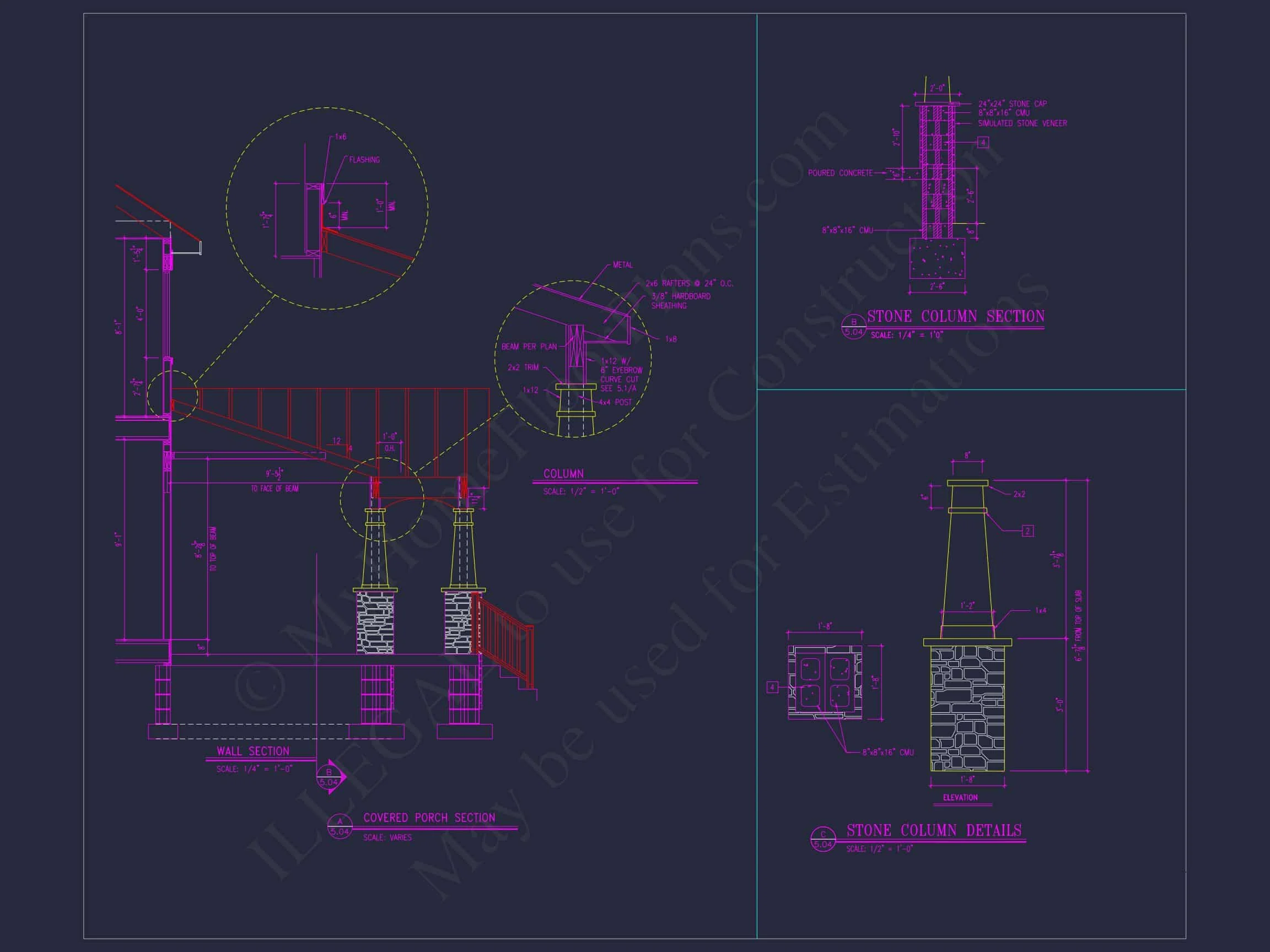 8-1031 HOUSE PLAN - Beautiful 2-Story House Plan with 5 Bedrooms, Bonus Room & 3-Car Garage 8 Beautiful 2-Story house Plan with 5 Bedrooms, Bonus Room & 3-Car Garage