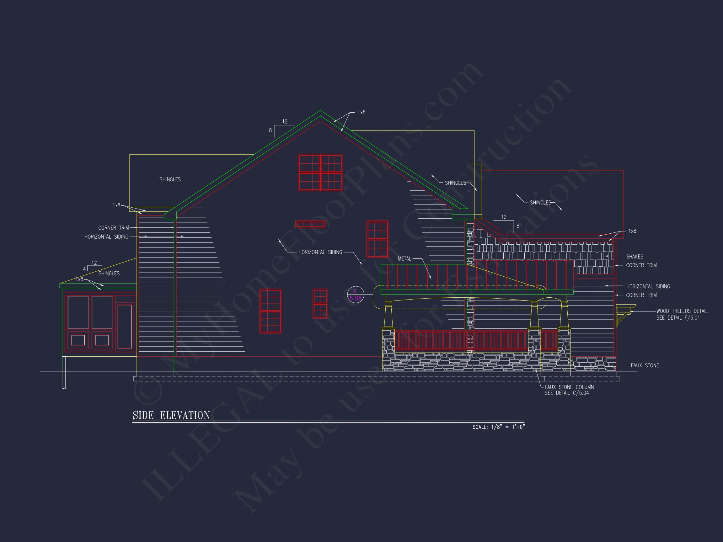 8-1031 HOUSE PLAN - Beautiful 2-Story House Plan with 5 Bedrooms, Bonus Room & 3-Car Garage 3 Beautiful 2-Story house Plan with 5 Bedrooms, Bonus Room & 3-Car Garage