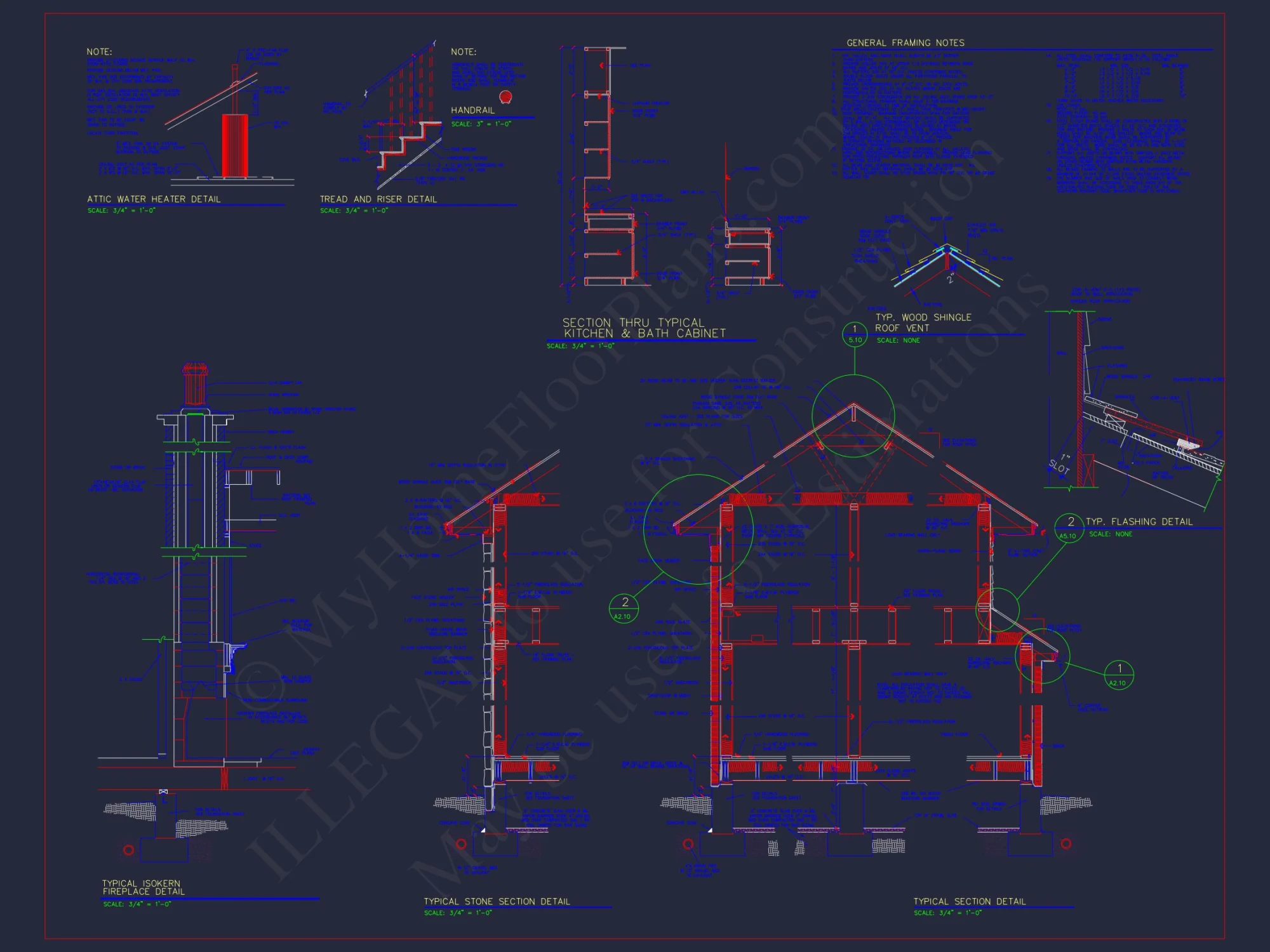 Stunning French Country house Plan with 1.5 Stories & CAD Designs