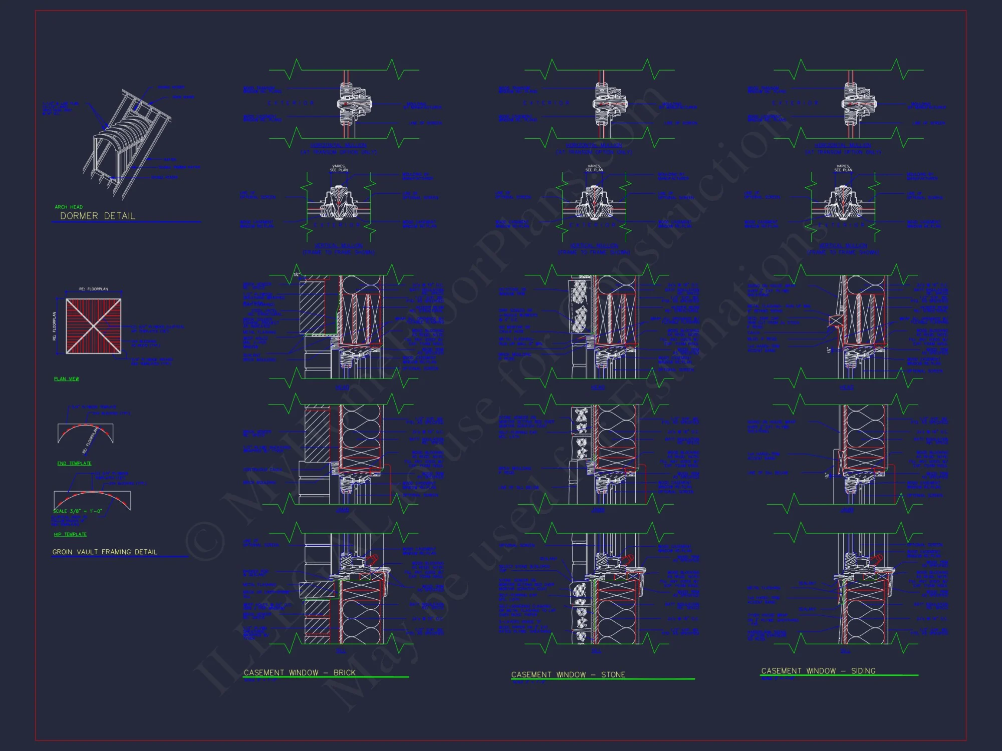 Stunning French Country house Plan with 1.5 Stories & CAD Designs