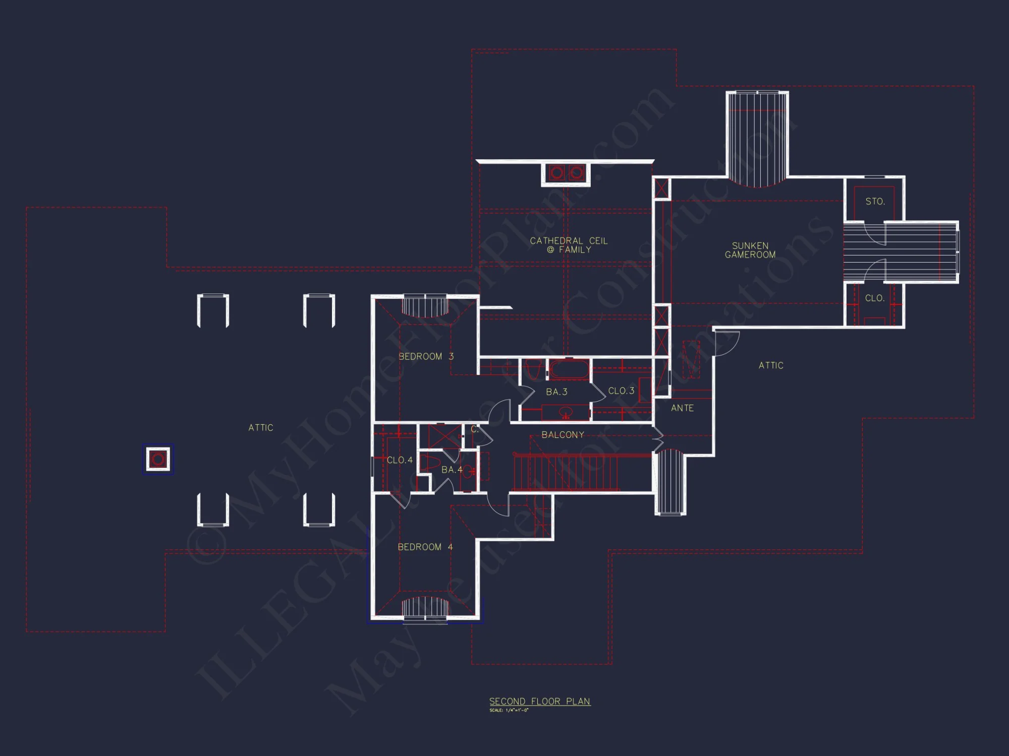 Stunning French Country house Plan with 1.5 Stories & CAD Designs