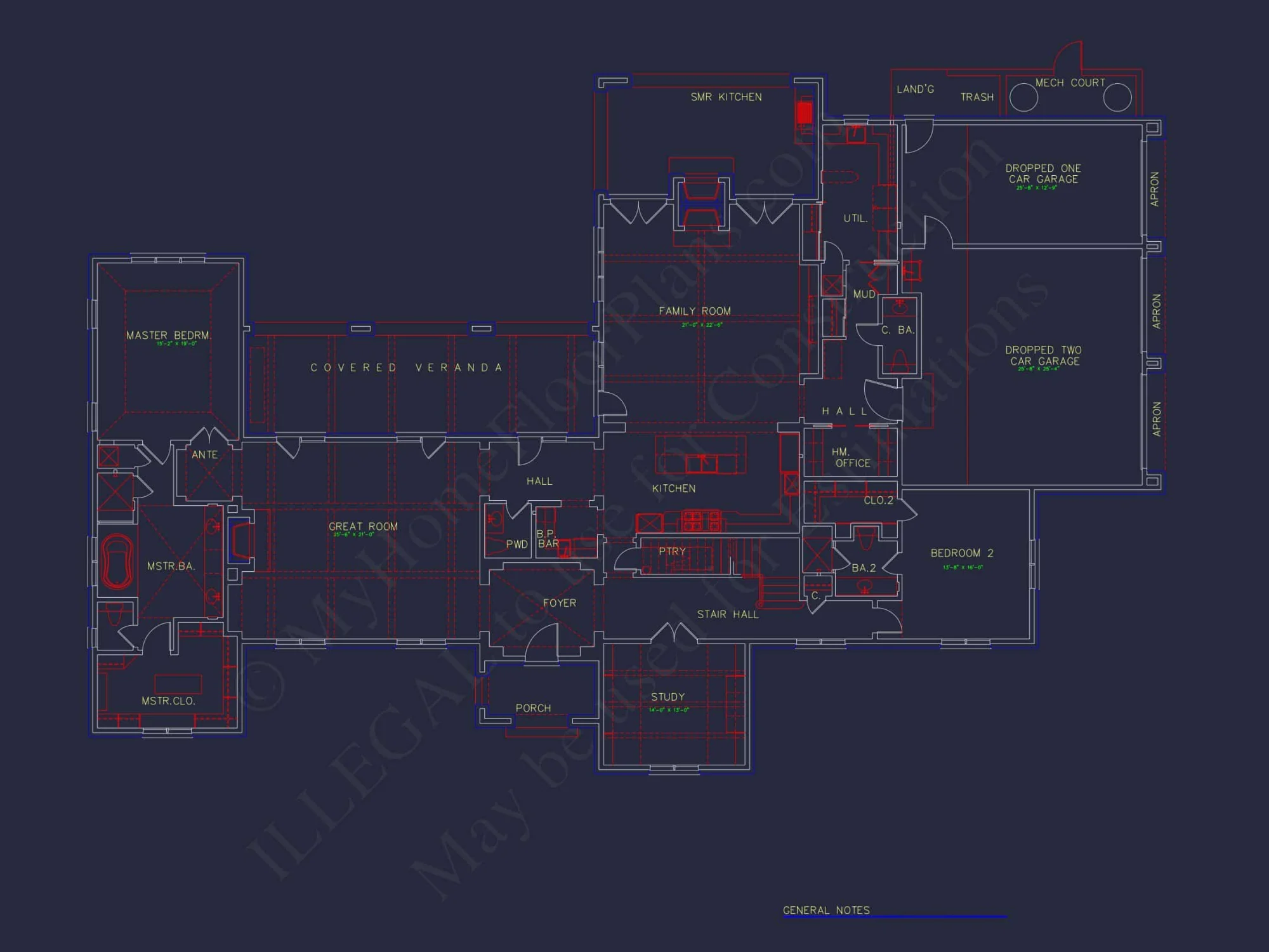 Stunning French Country house Plan with 1.5 Stories & CAD Designs