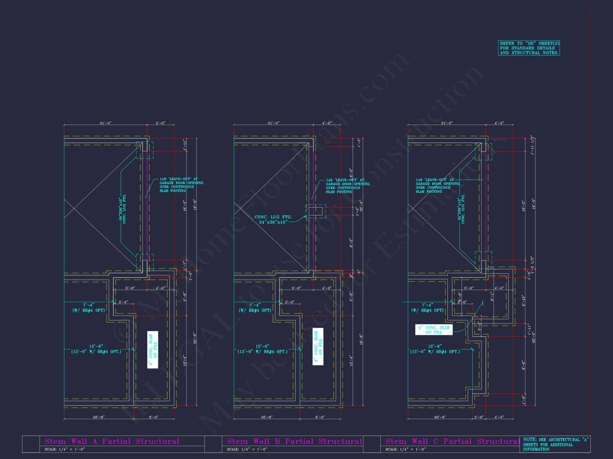 Craftsman house Plan with 3 Bedrooms and 2-Car Garage Design