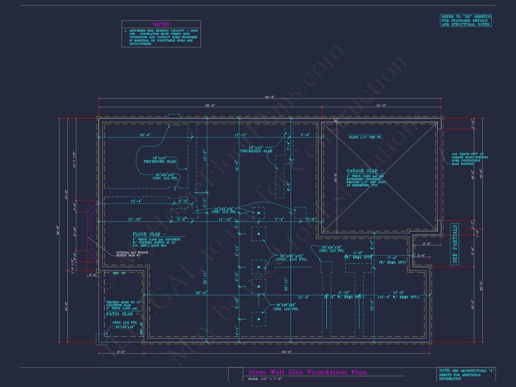Craftsman house Plan with 3 Bedrooms and 2-Car Garage Design