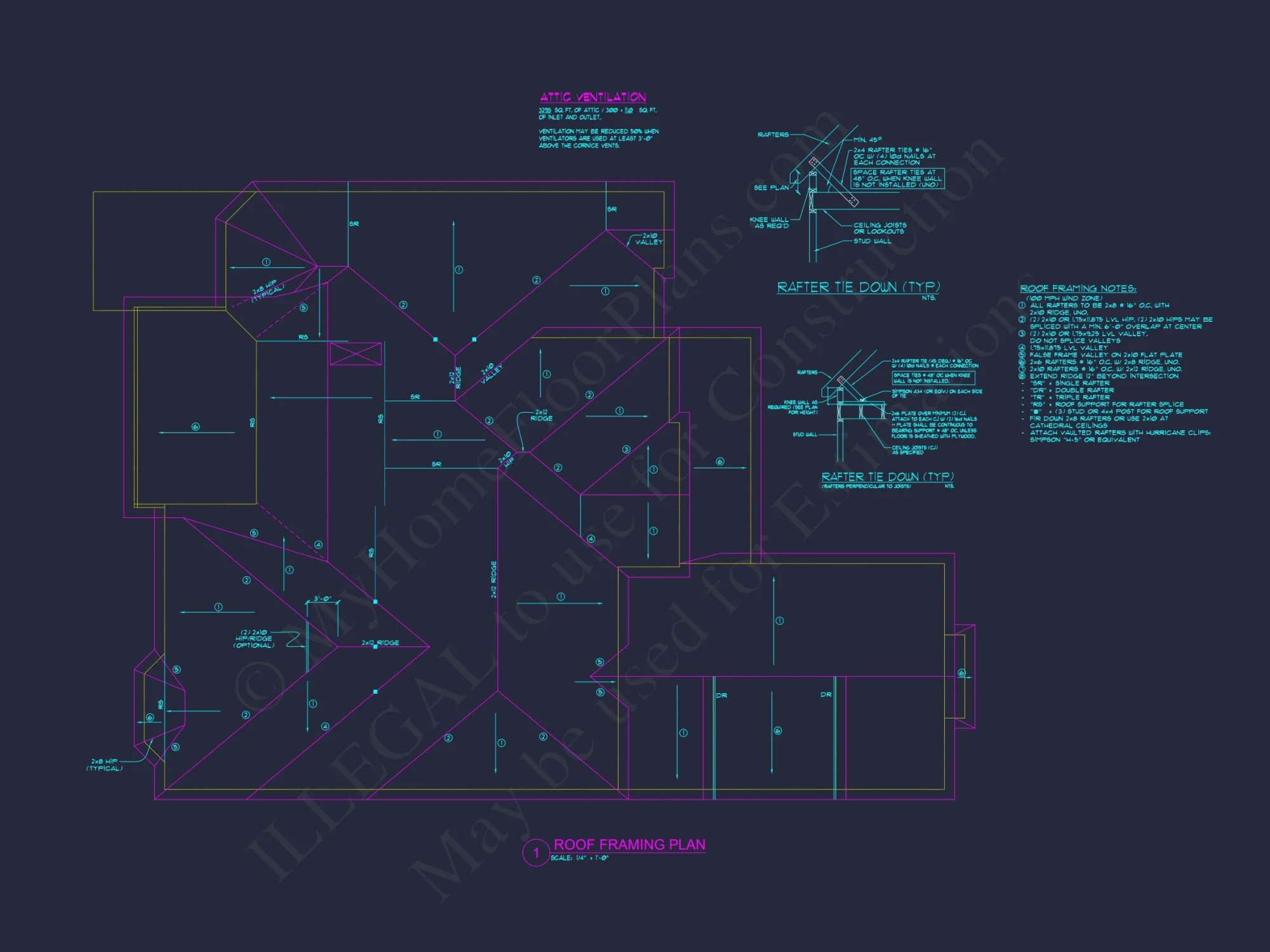 Spacious 2-Story house Plan: CAD-Ready Floor Plan Design