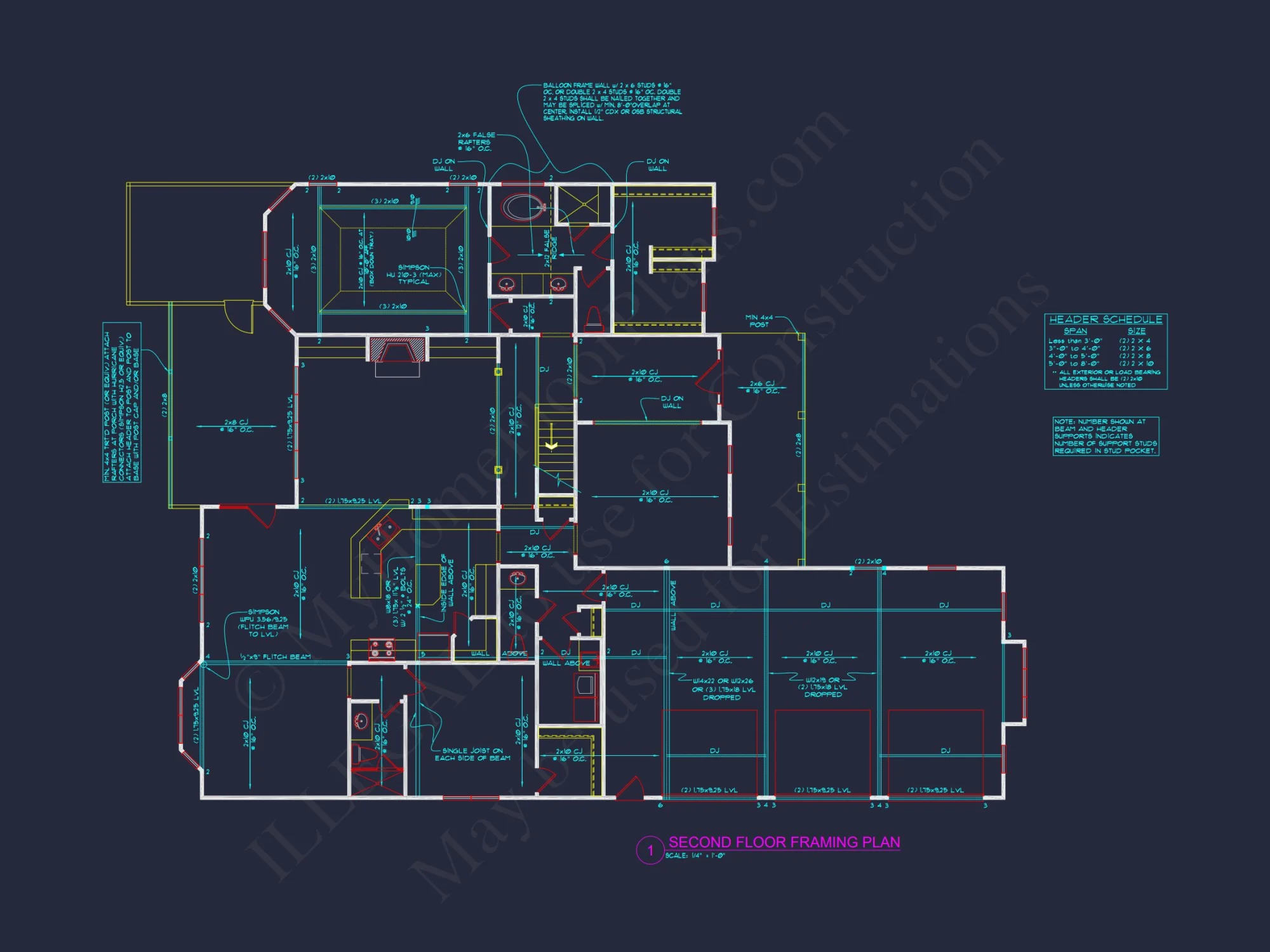 Spacious 2-Story house Plan: CAD-Ready Floor Plan Design