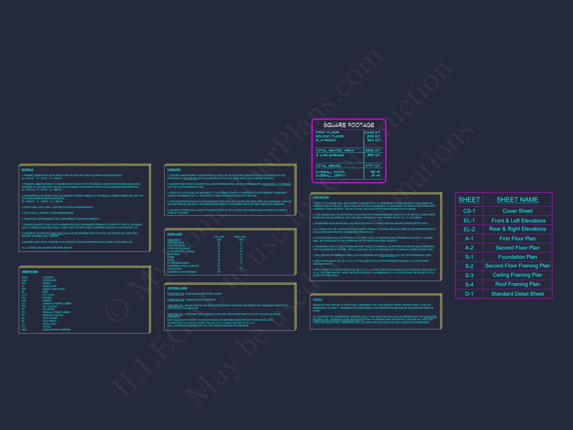 Spacious 2-Story house Plan: CAD-Ready Floor Plan Design
