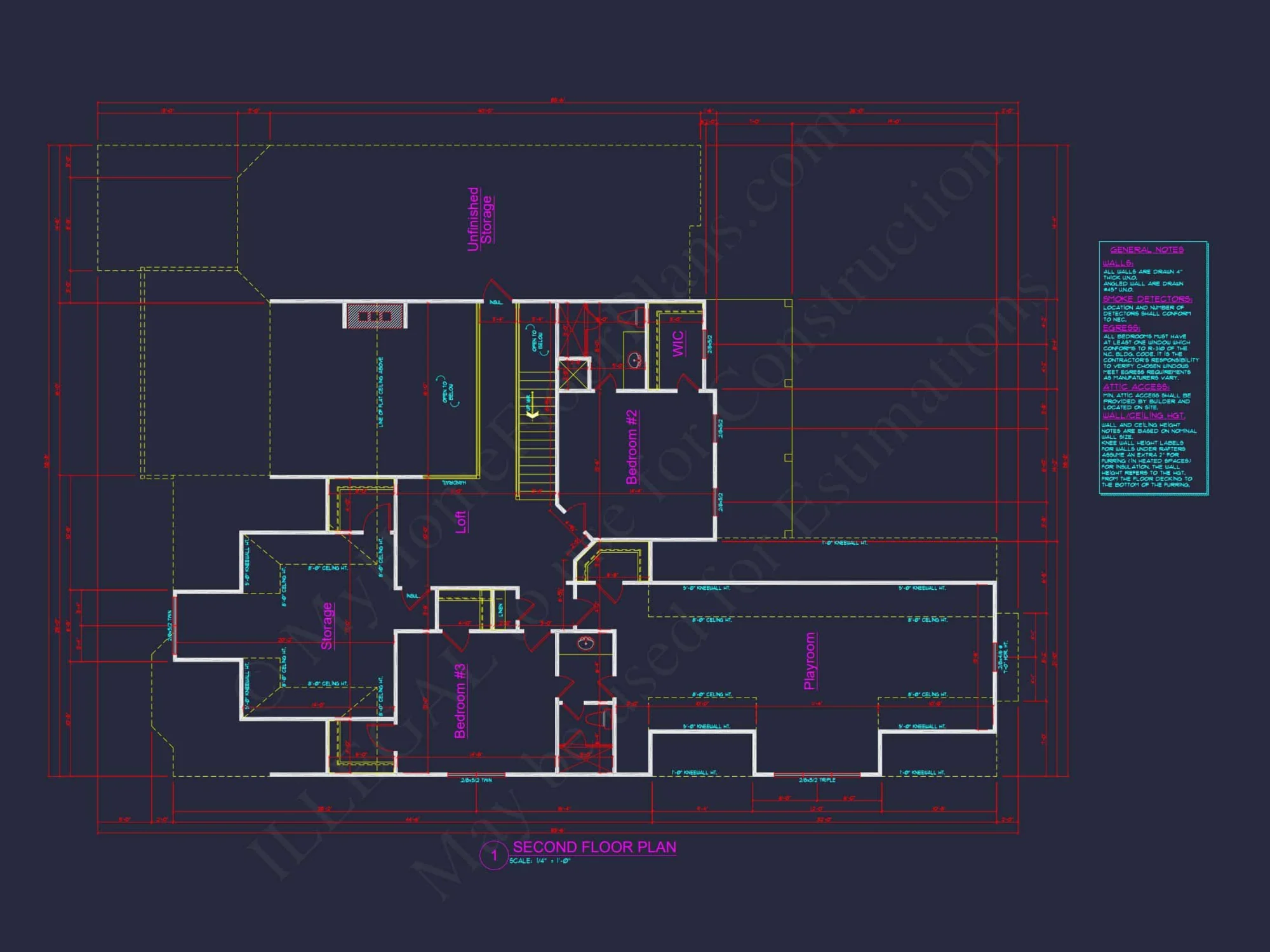 Spacious 2-Story house Plan: CAD-Ready Floor Plan Design