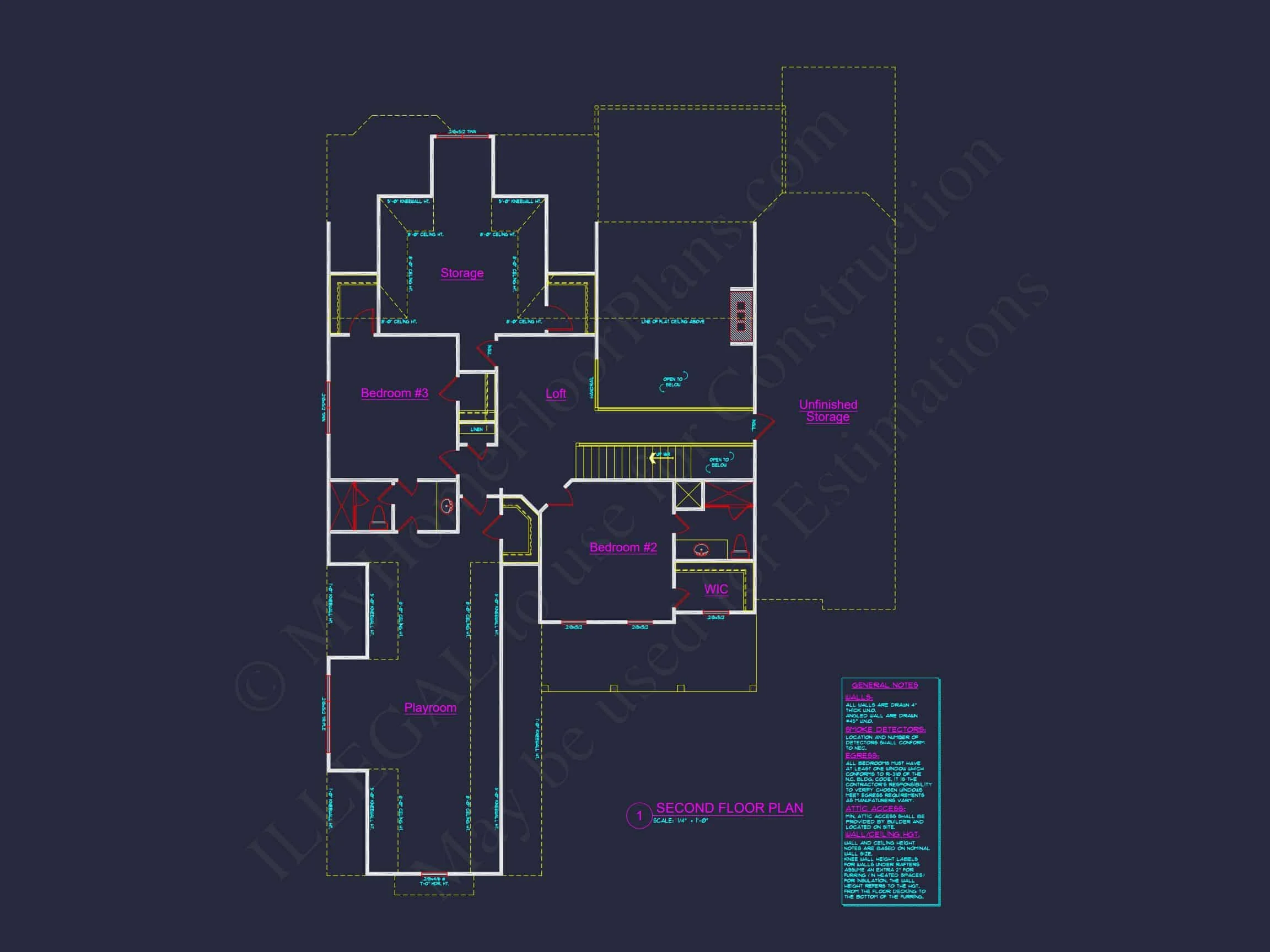 7-2278 HOUSE PLAN - Spacious 2-Story House Plan: CAD-Ready Floor Plan Design 9 Spacious 2-Story house Plan: CAD-Ready Floor Plan Design