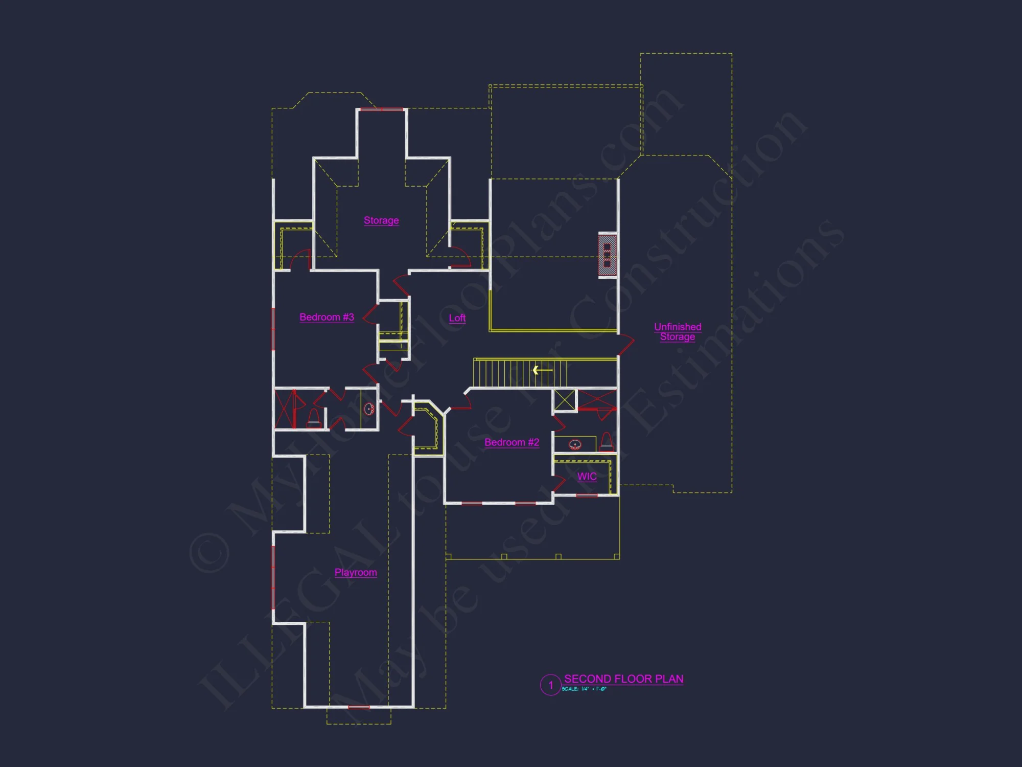 Spacious 2-Story house Plan: CAD-Ready Floor Plan Design