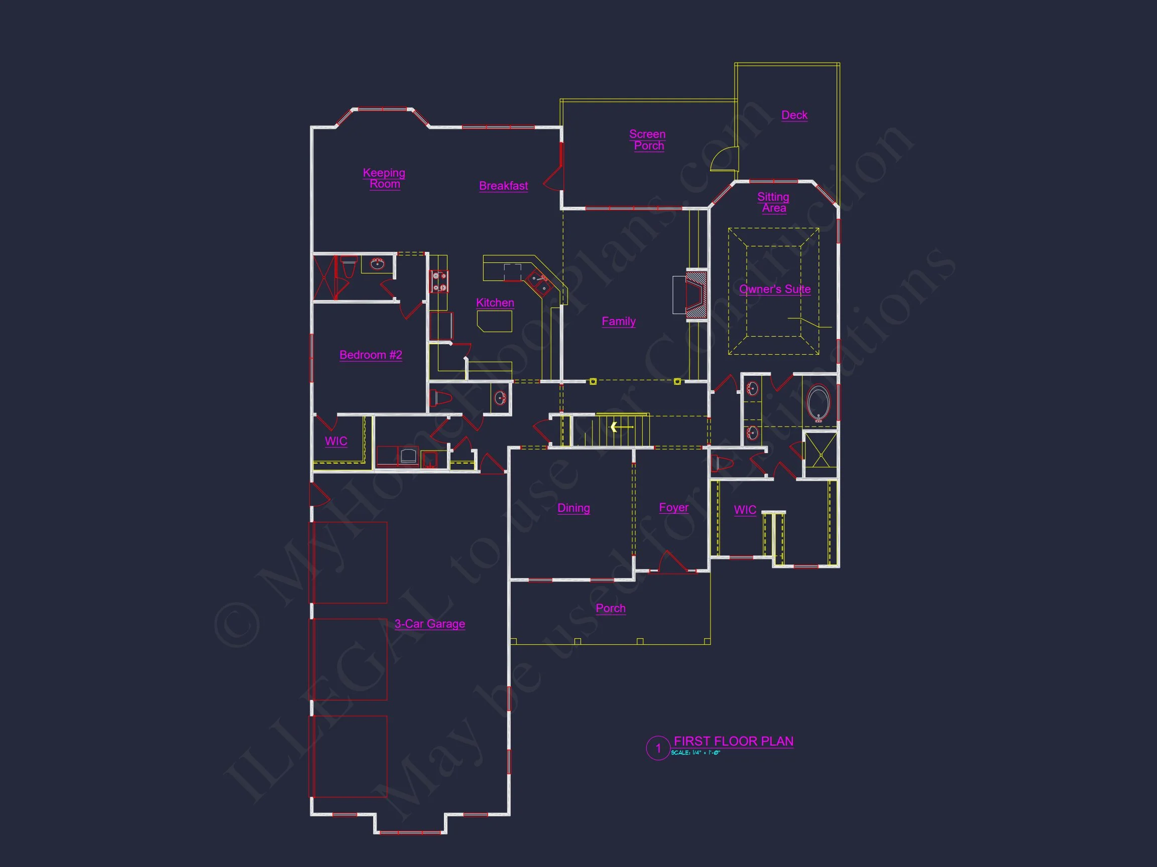 7-2278 HOUSE PLAN - Spacious 2-Story House Plan: CAD-Ready Floor Plan Design 6 Spacious 2-Story house Plan: CAD-Ready Floor Plan Design