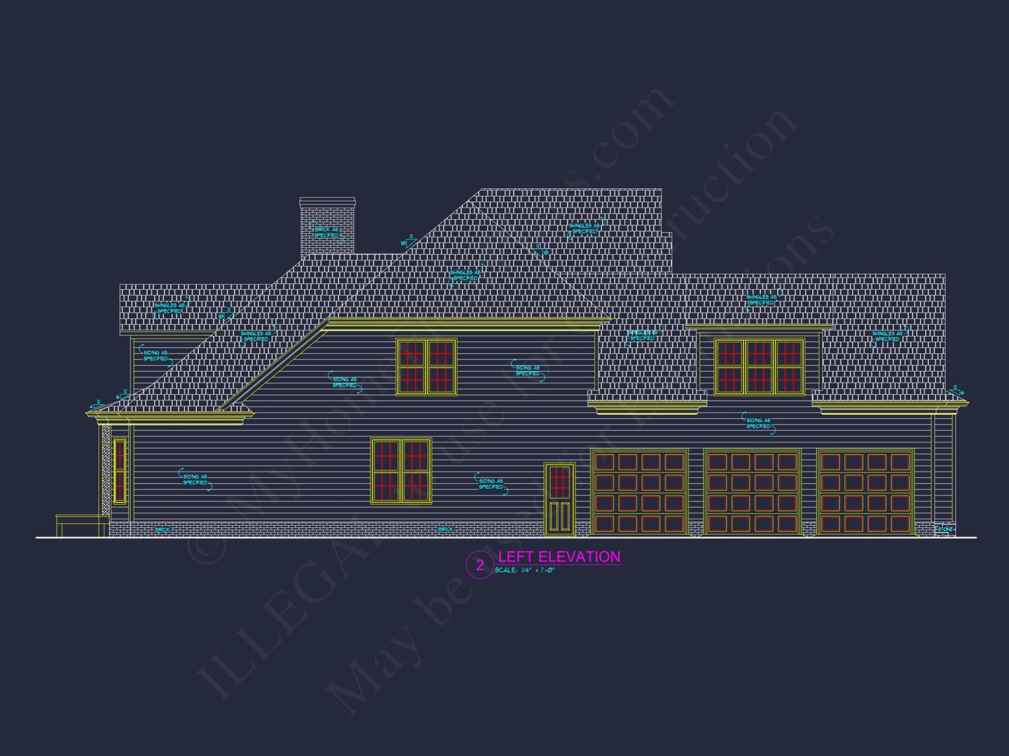 Spacious 2-Story house Plan: CAD-Ready Floor Plan Design