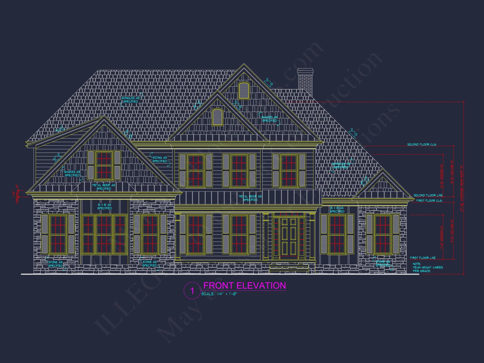 Spacious 2-Story house Plan: CAD-Ready Floor Plan Design