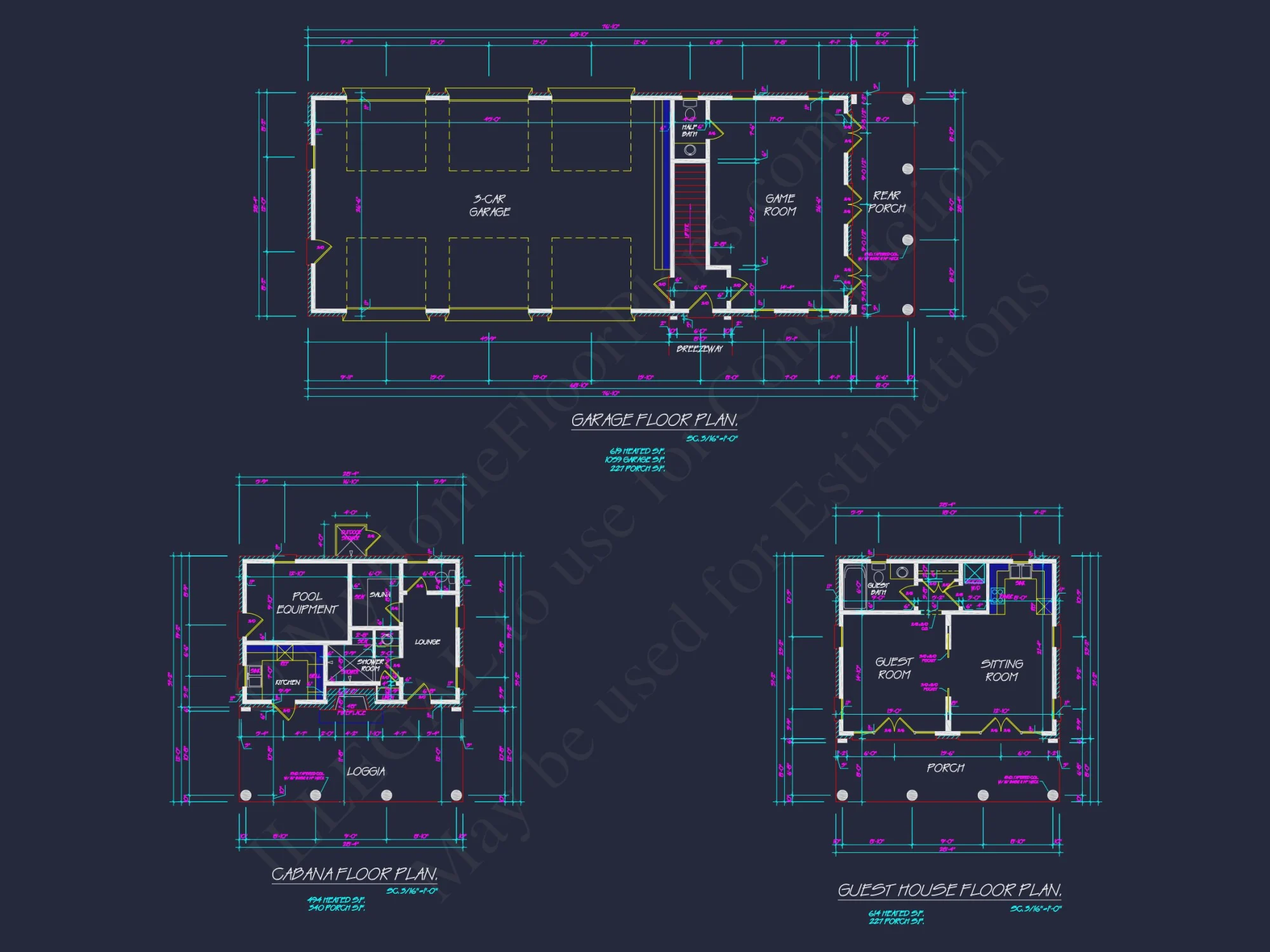 Elegant Georgian house Plan