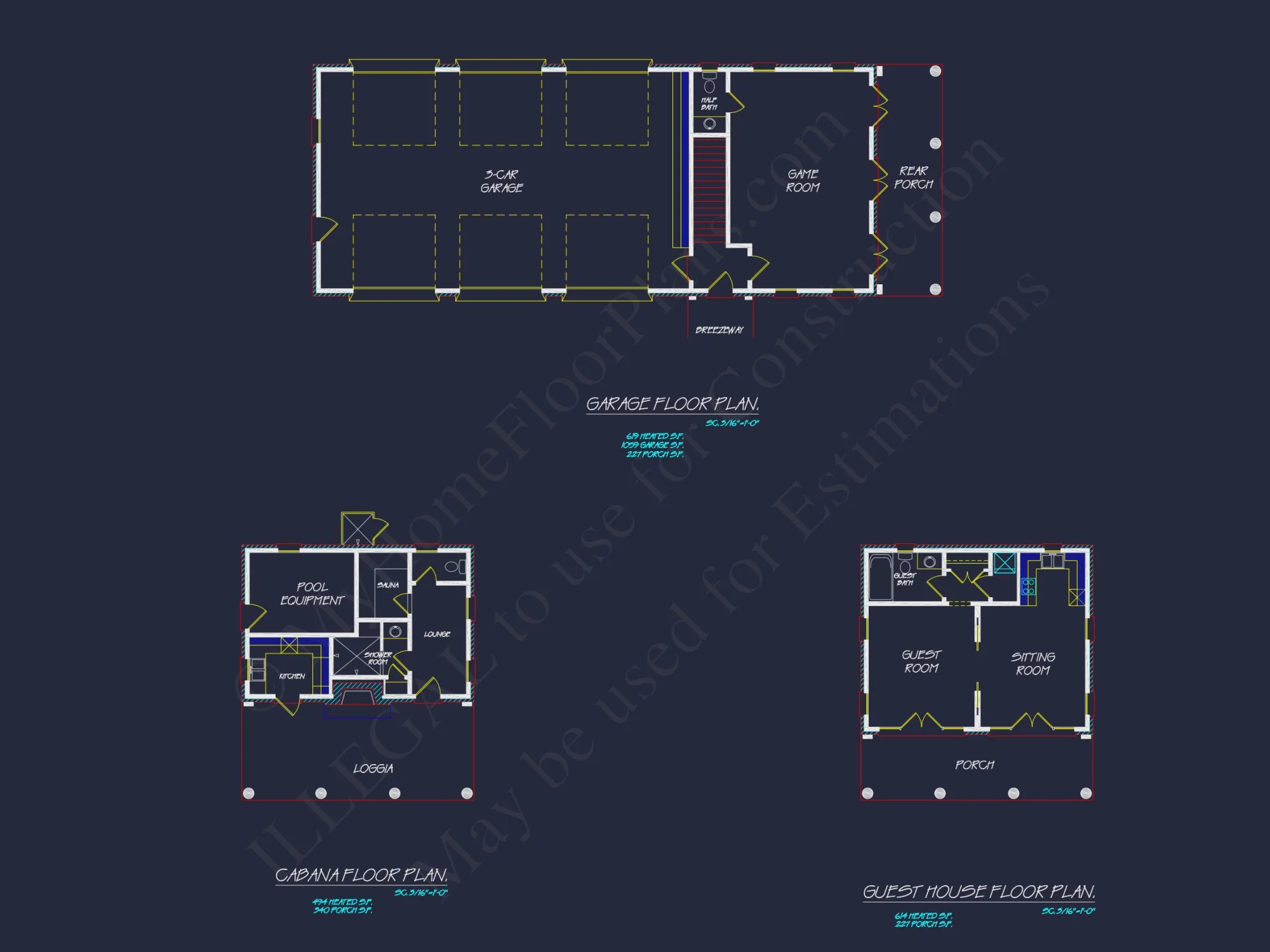 2-Story Luxury CAD Blueprint