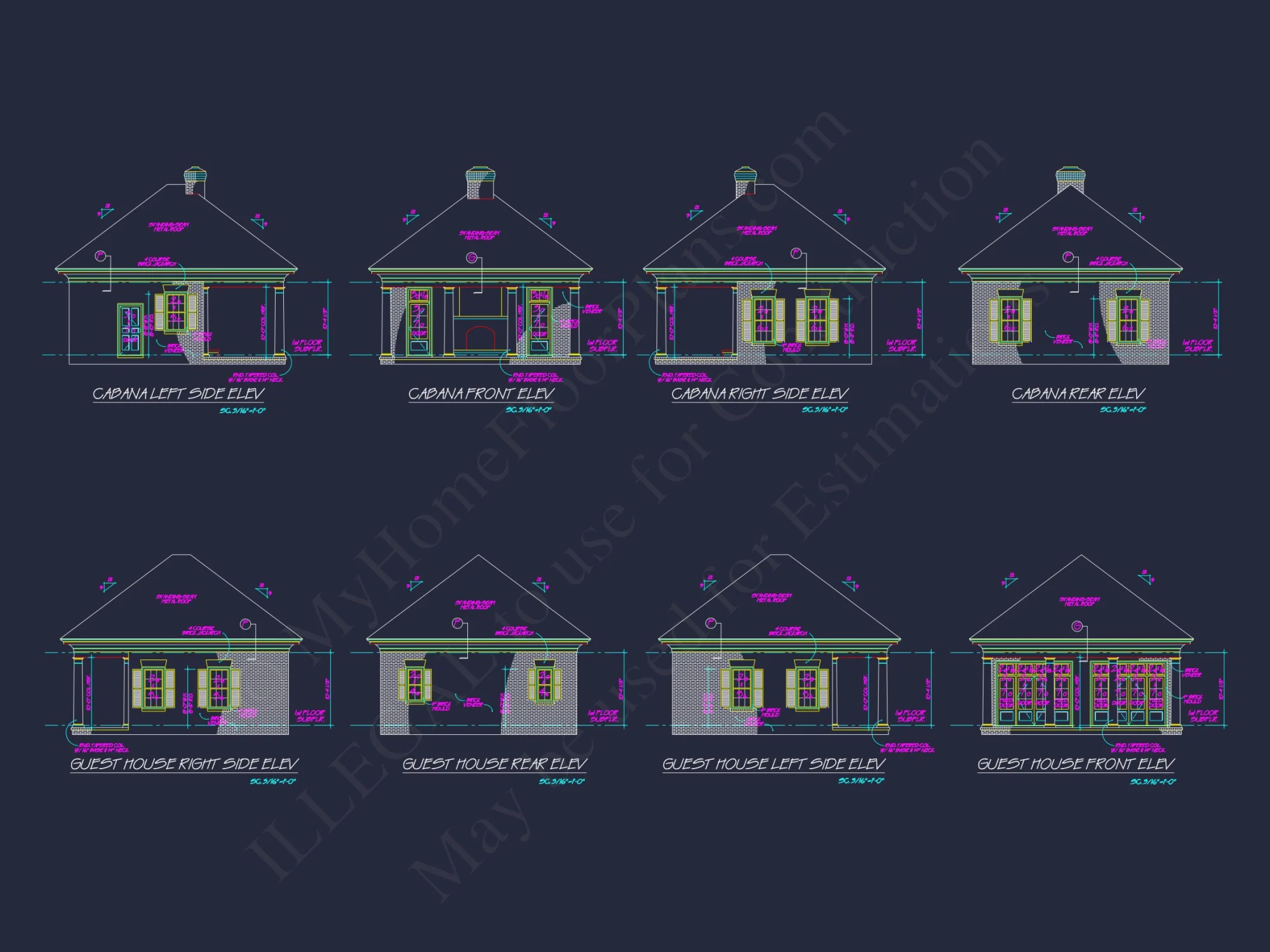 Elegant Georgian house Plan
