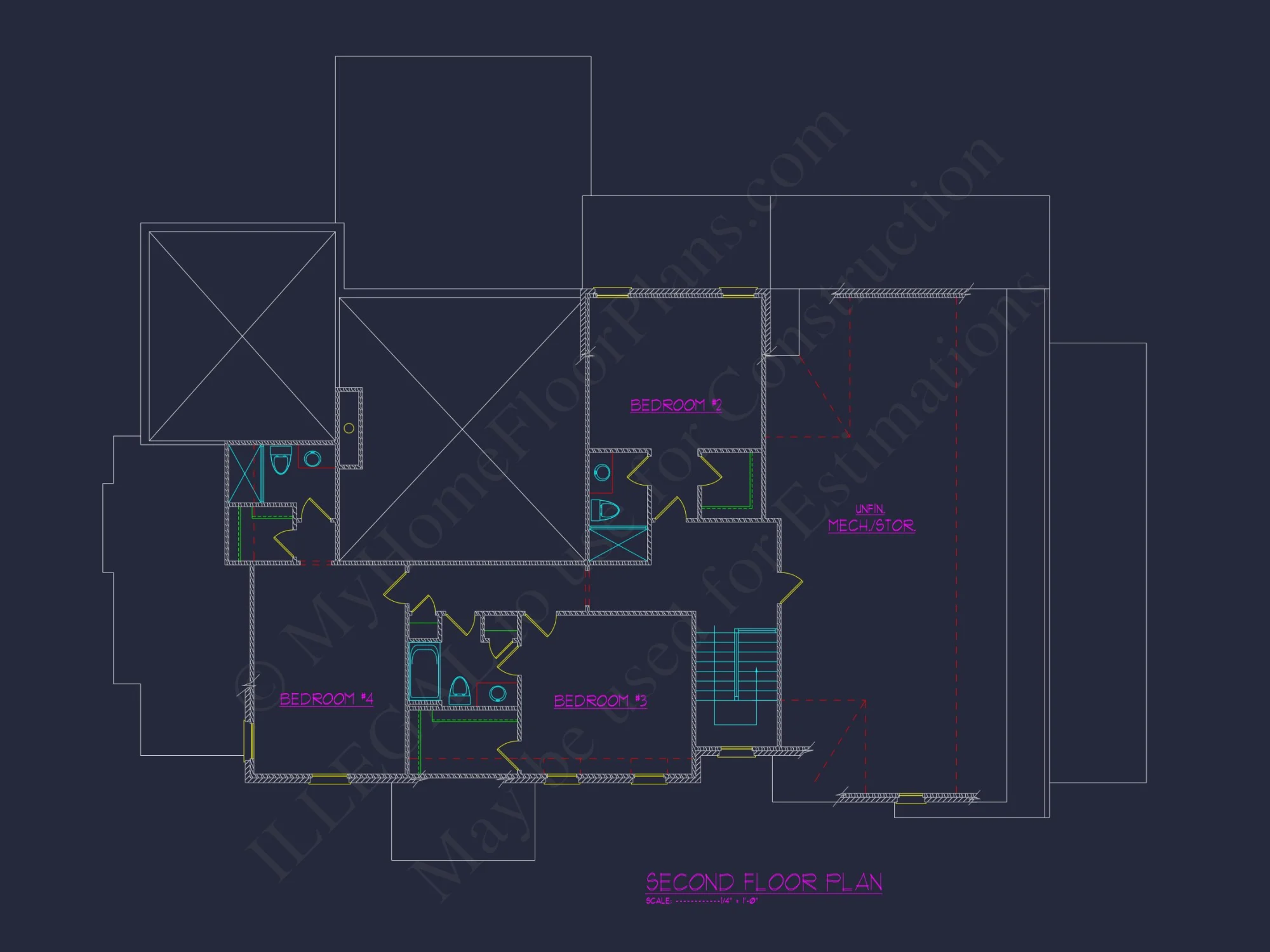 Stunning French Country house Plan with CAD Designs & Blueprint