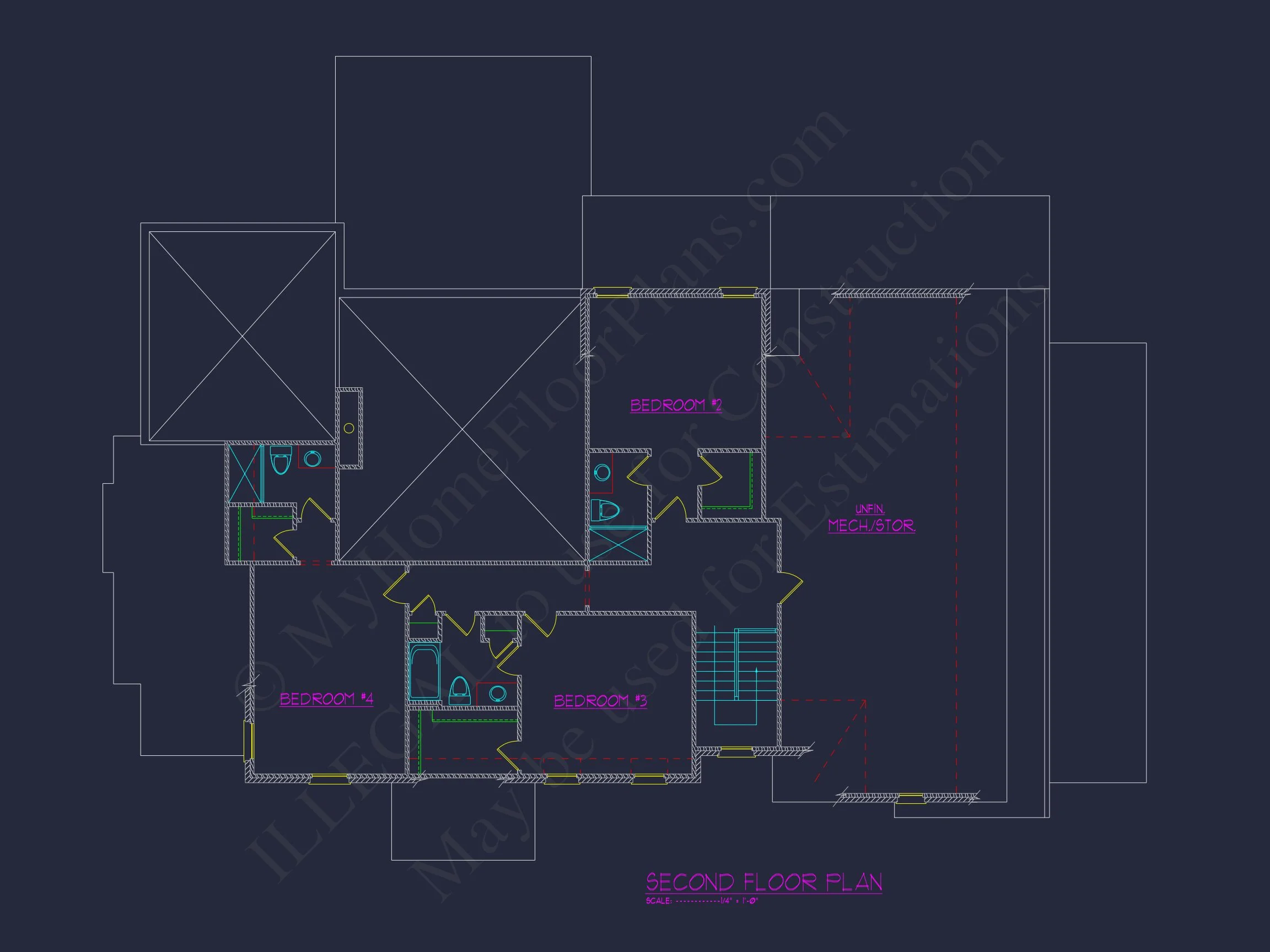 20-2200 HOUSE PLAN - Stunning French Country House Plan with CAD Designs & Blueprint 5 Stunning French Country house Plan with CAD Designs & Blueprint