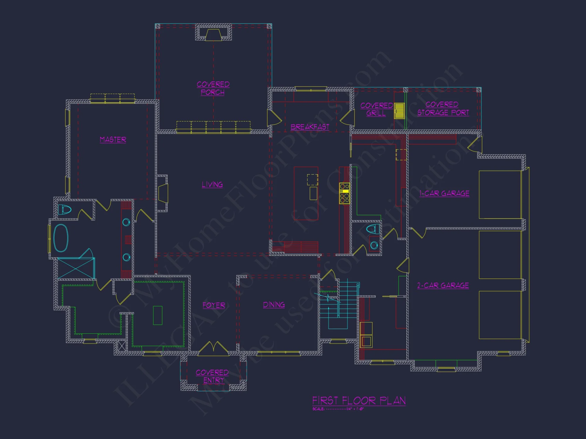 Stunning French Country house Plan with CAD Designs & Blueprint