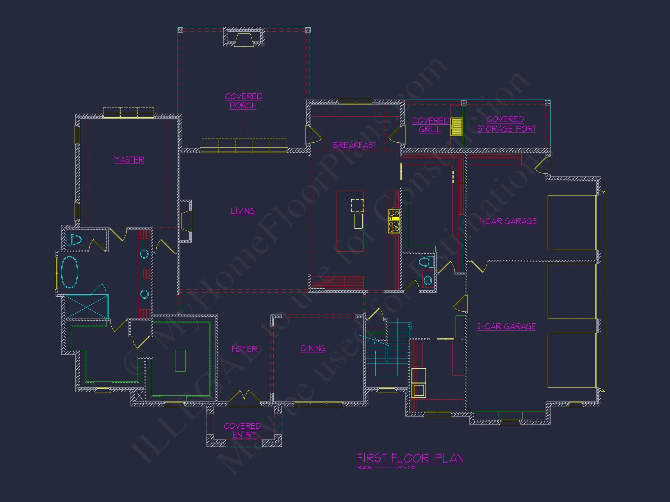 20-2200 HOUSE PLAN - Stunning French Country House Plan with CAD Designs & Blueprint 4 Stunning French Country house Plan with CAD Designs & Blueprint